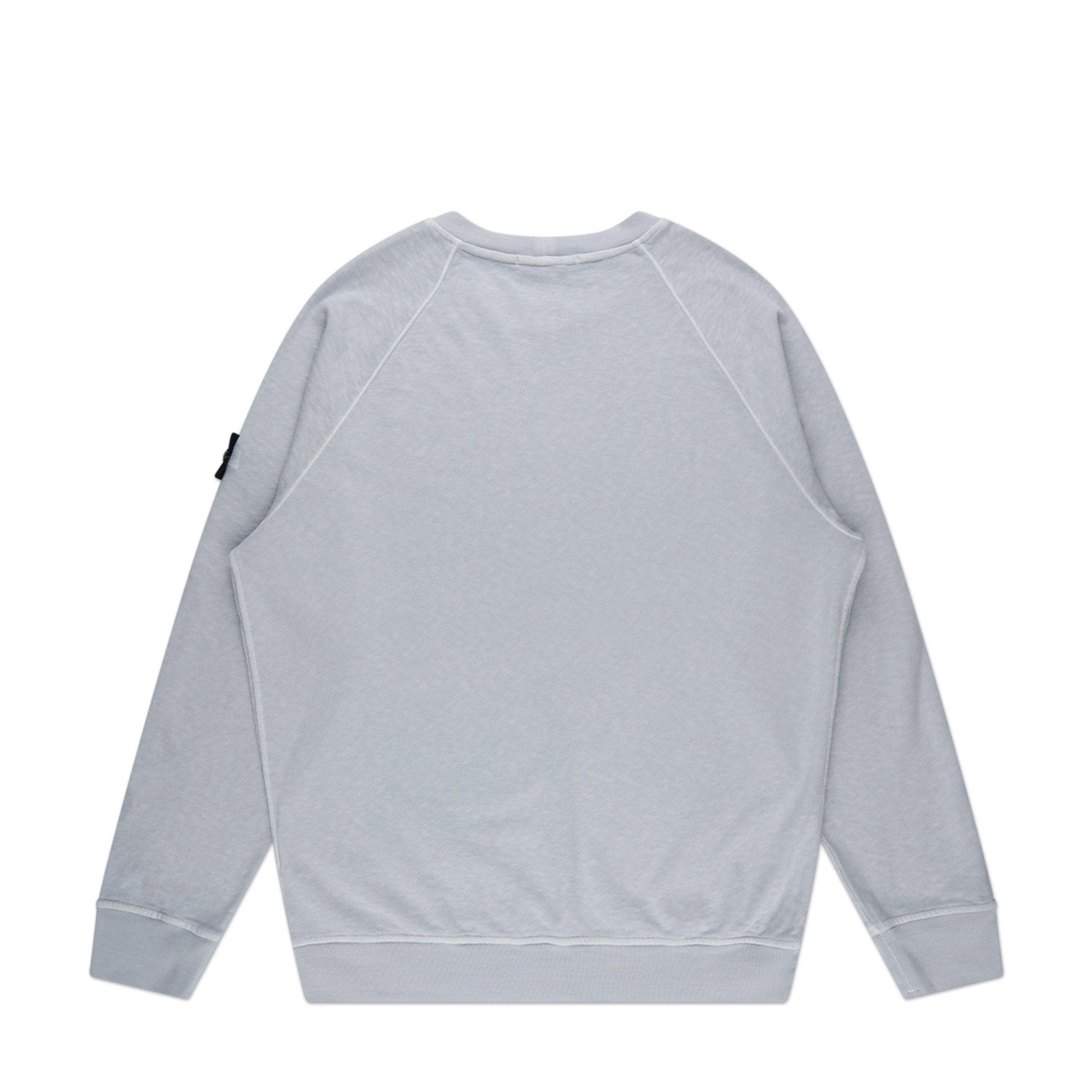stone island 'old' treatment crewneck (sky blue) - a.plus
