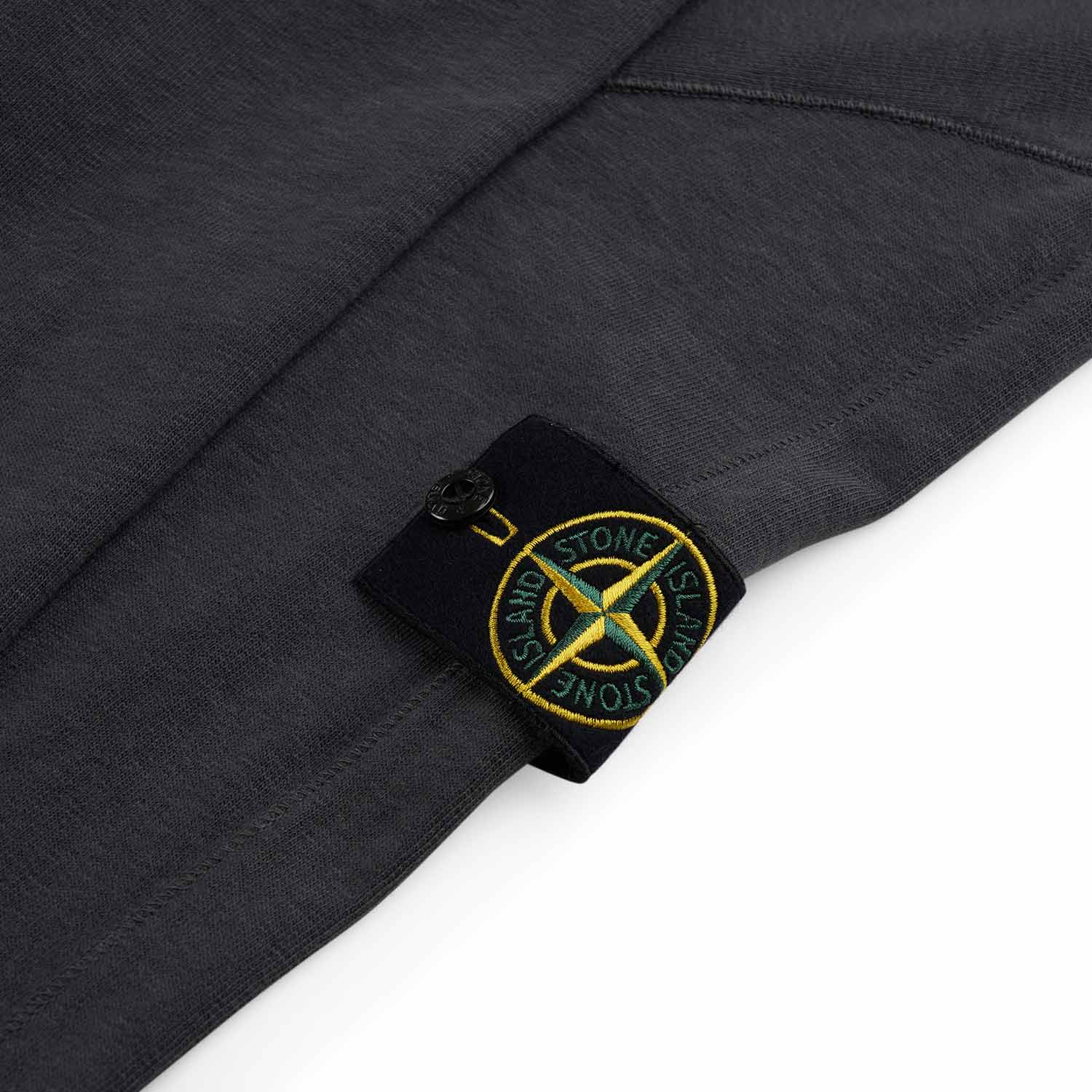 stone island 'old' treatment crewneck (charcoal) - a.plus