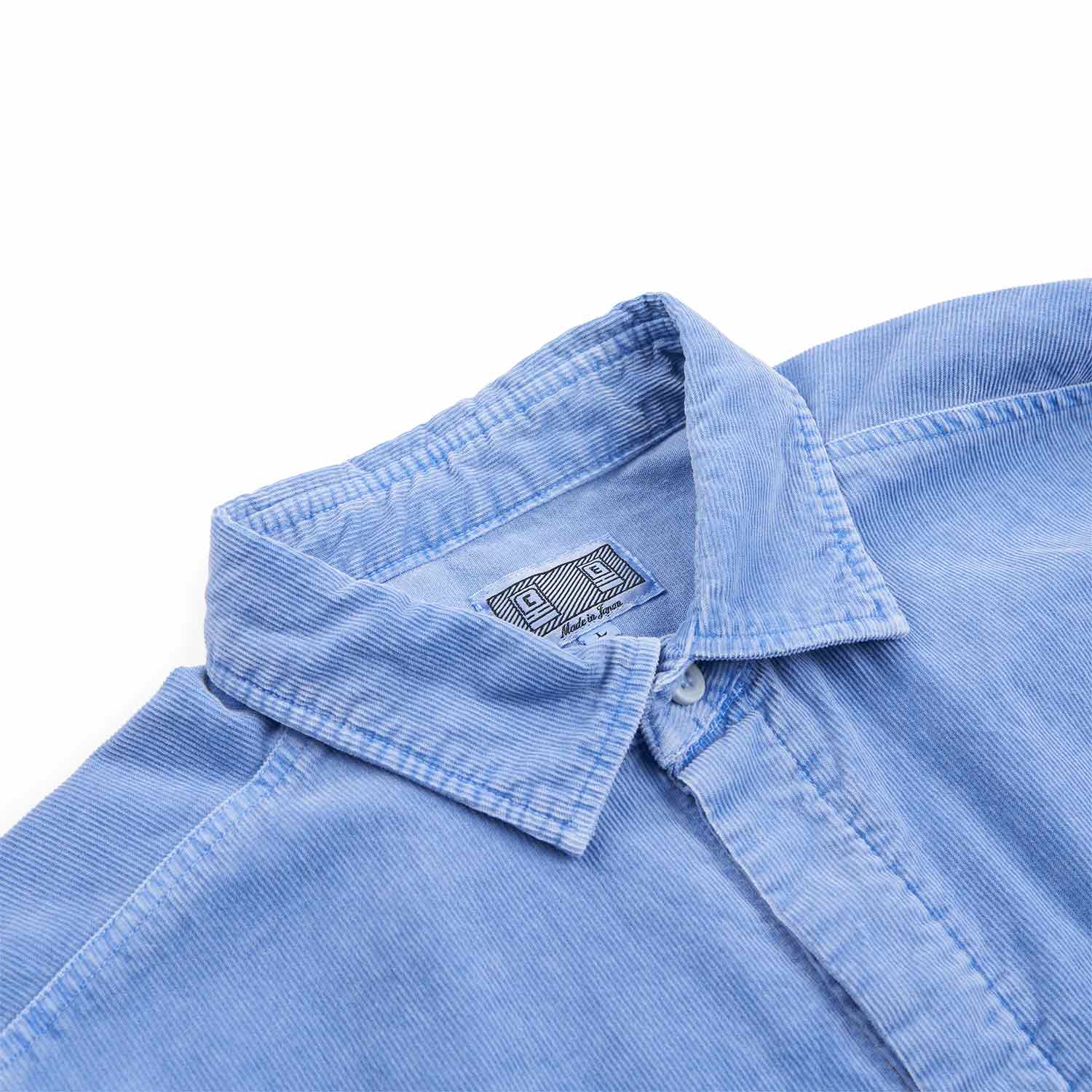 cav empt overdye cord design big shirt (blue) - a.plus