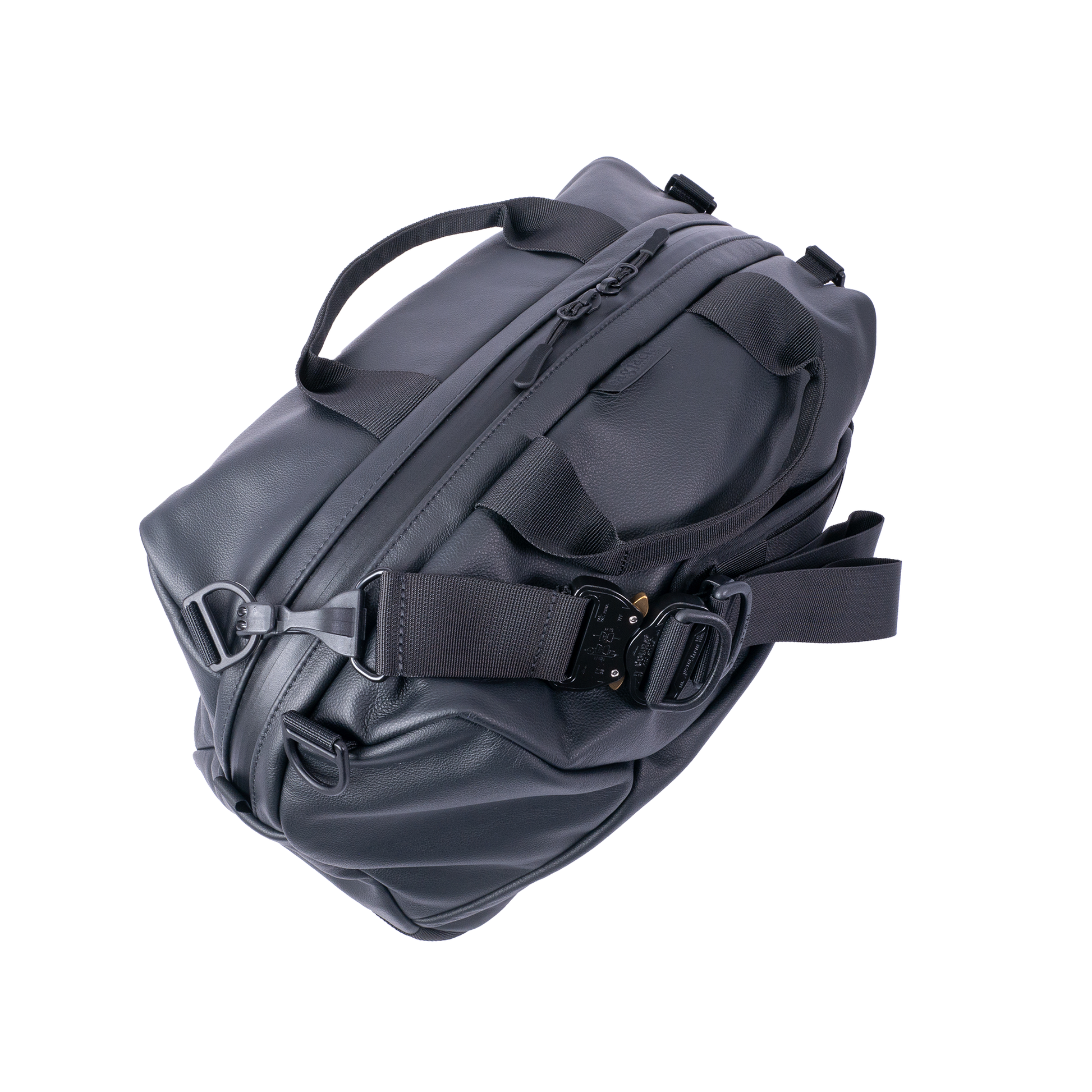 bagjack trvl duffle s leather (black) - a.plus