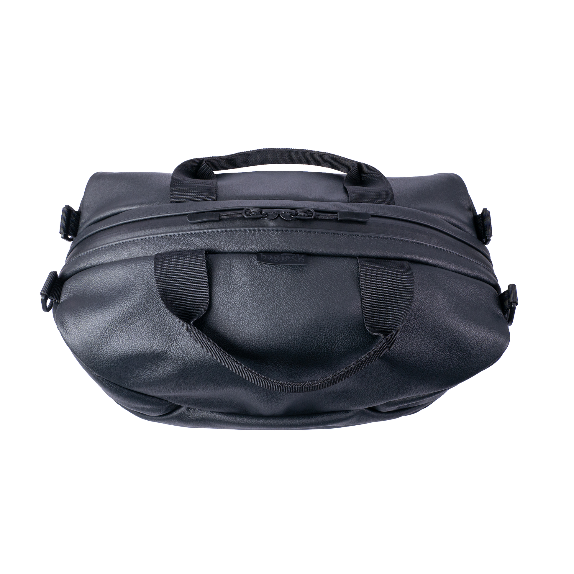 bagjack trvl duffle s leather (black) - a.plus