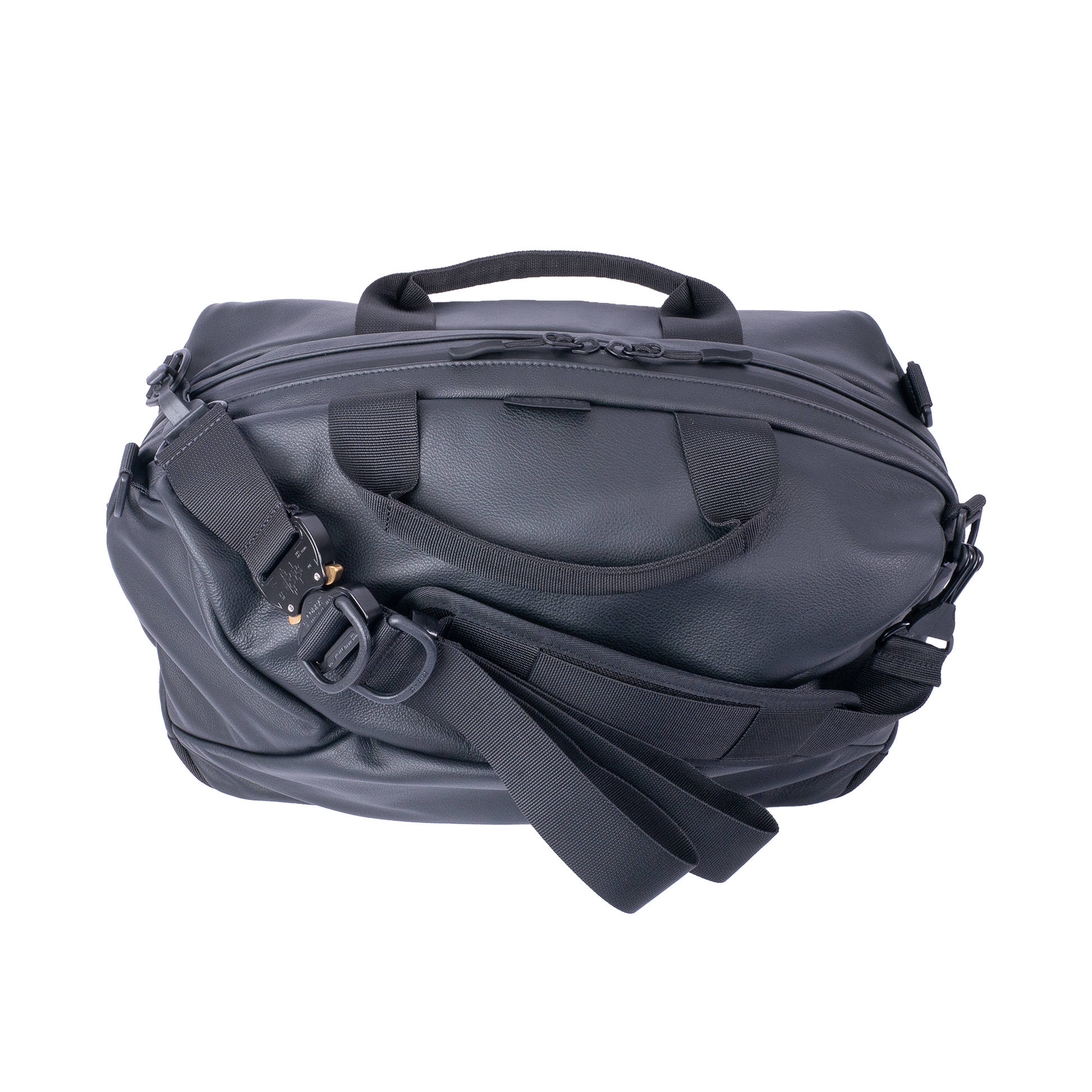 bagjack trvl duffle s leather (black) - a.plus