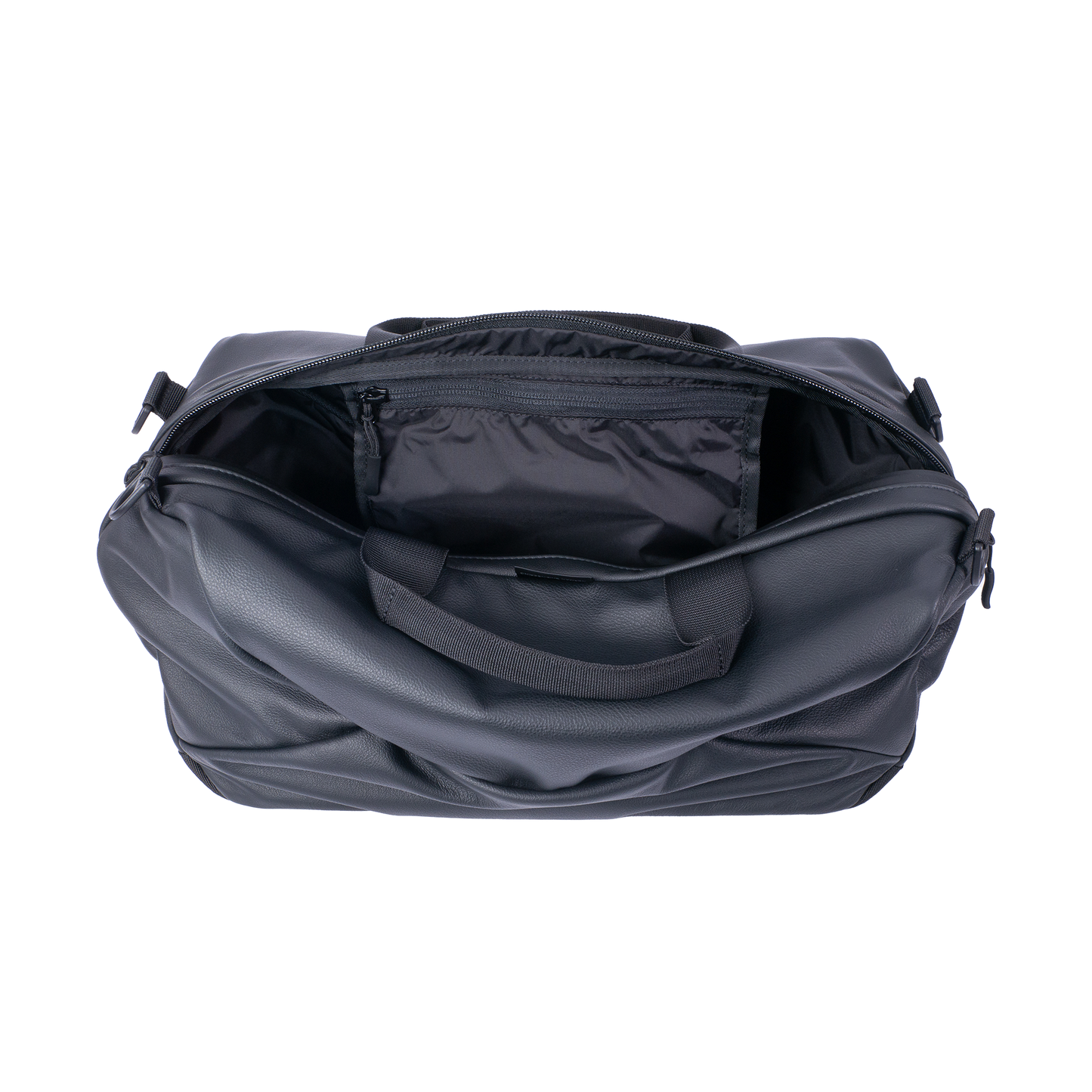 bagjack trvl duffle s leather (black) - a.plus