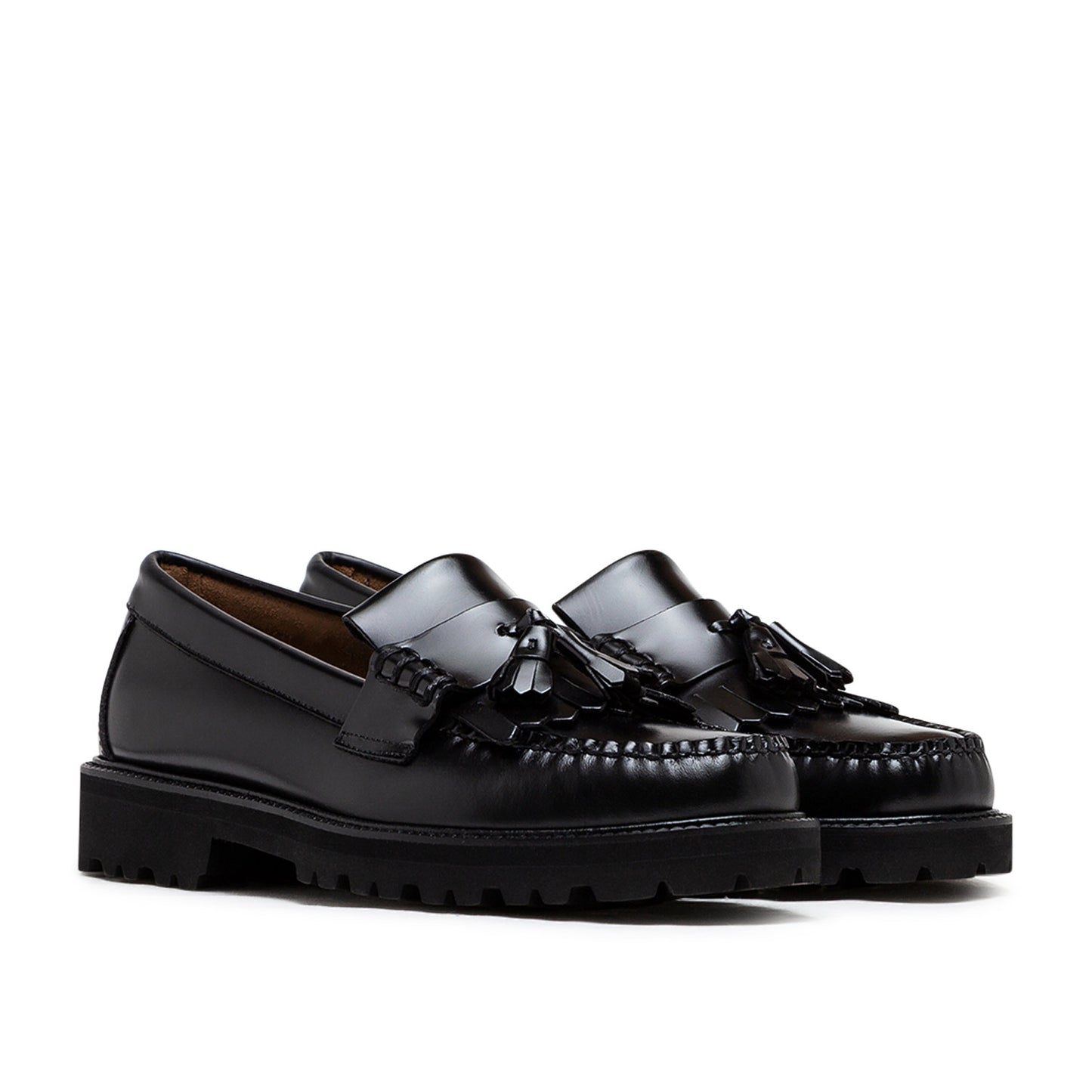 g.h.bass weejun 90 layton II moc kiltie (black leather) - a.plus