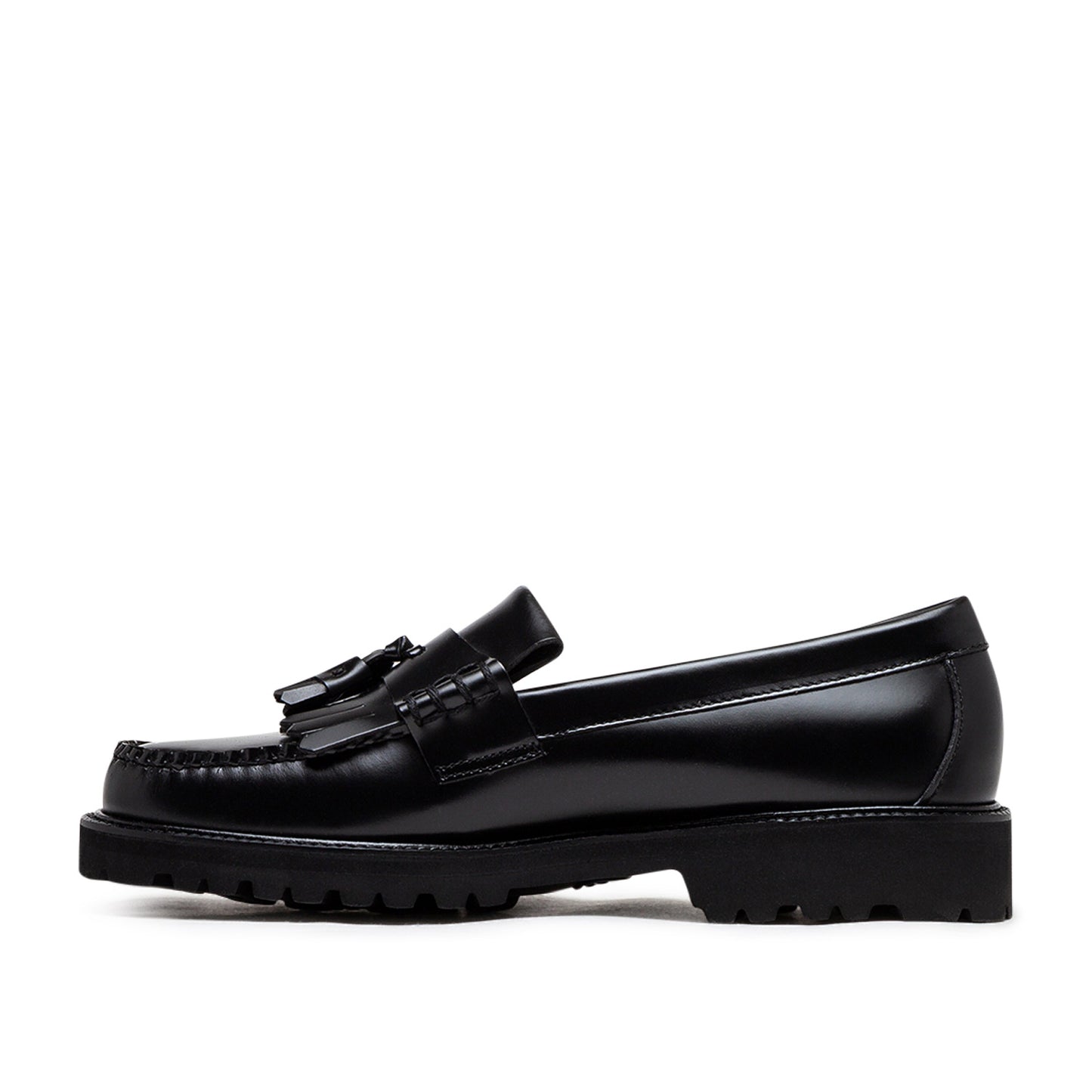 g.h.bass weejun 90 layton II moc kiltie (black leather) - a.plus