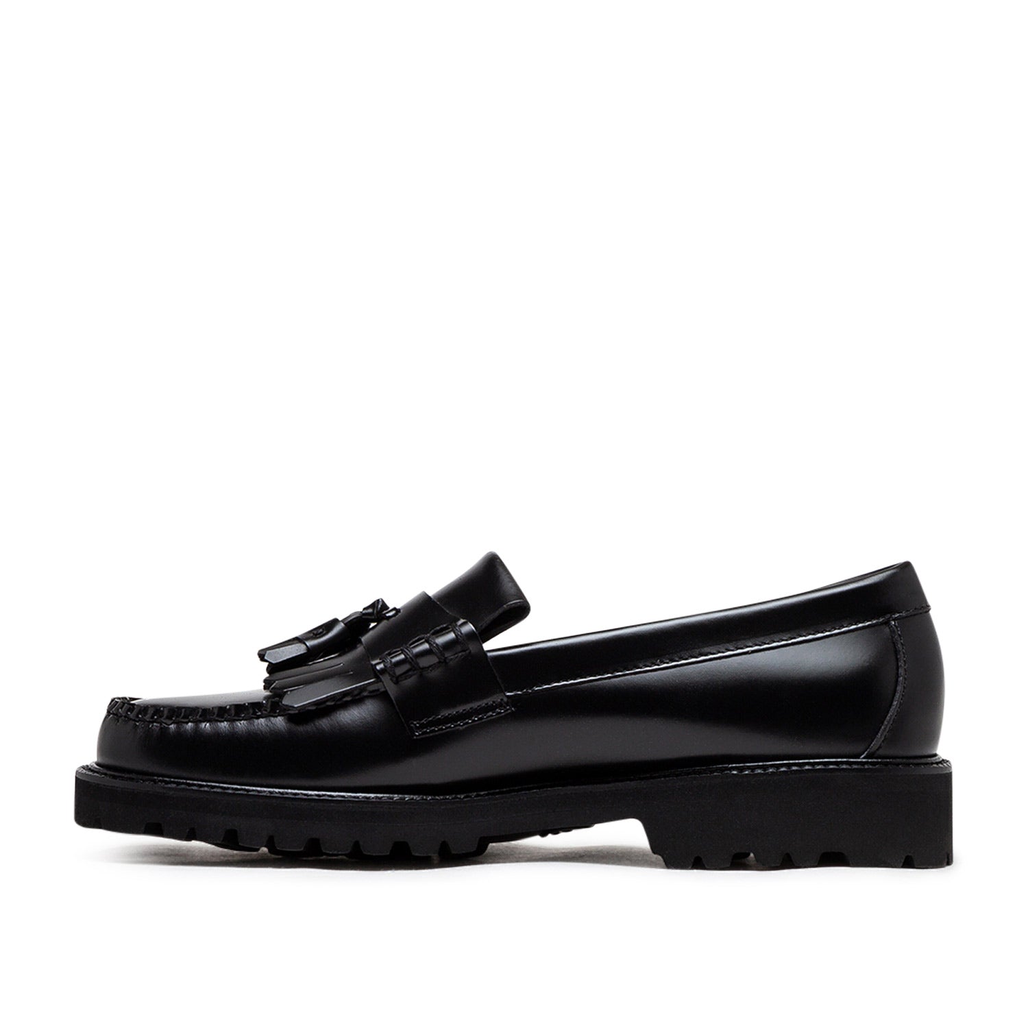 g.h.bass weejun 90 layton II moc kiltie (black leather) - a.plus