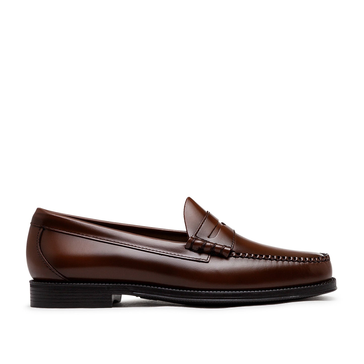 g.h.bass weejun II larson moc penny (mid brown leather) - a.plus