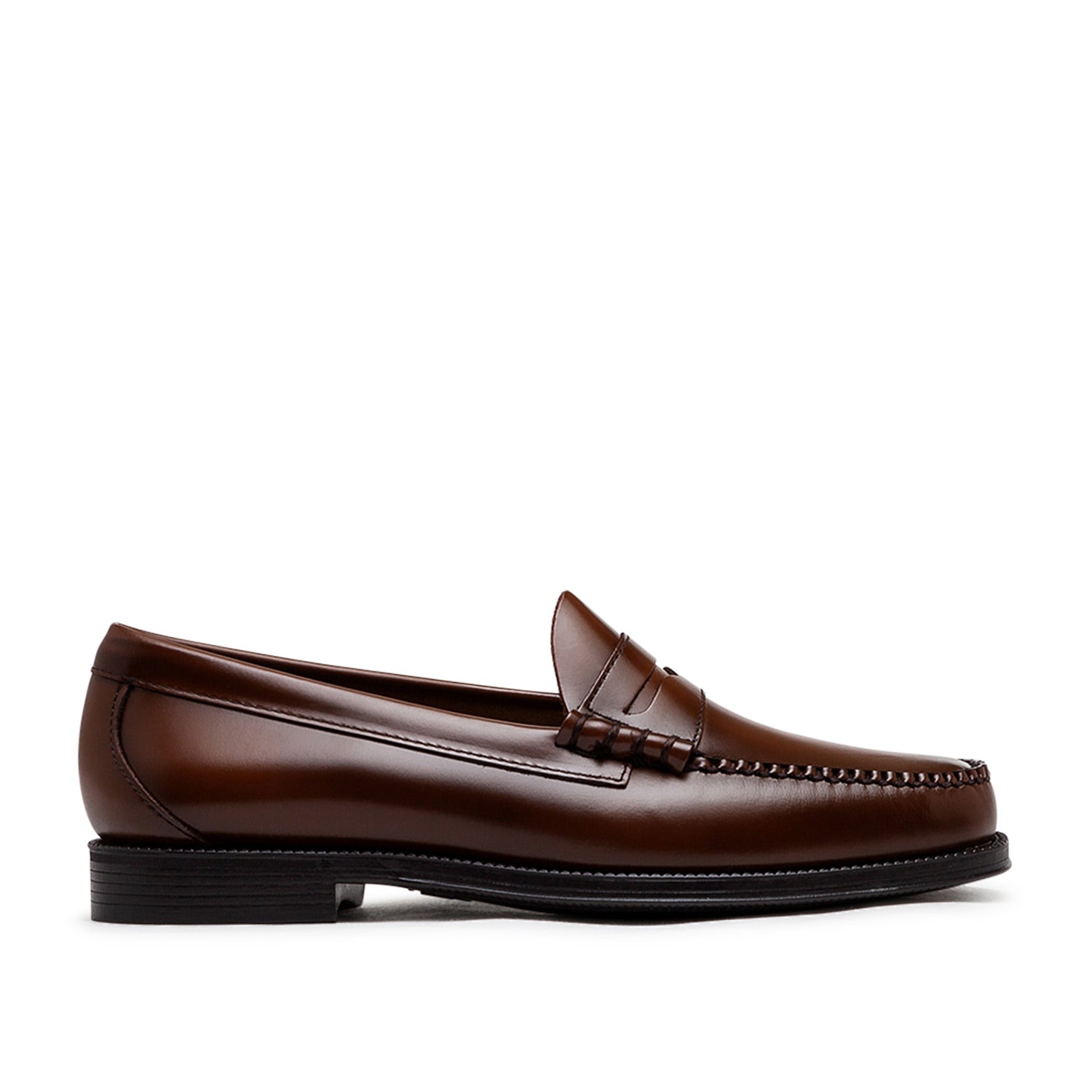 g.h.bass weejun II larson moc penny (mid brown leather) - a.plus