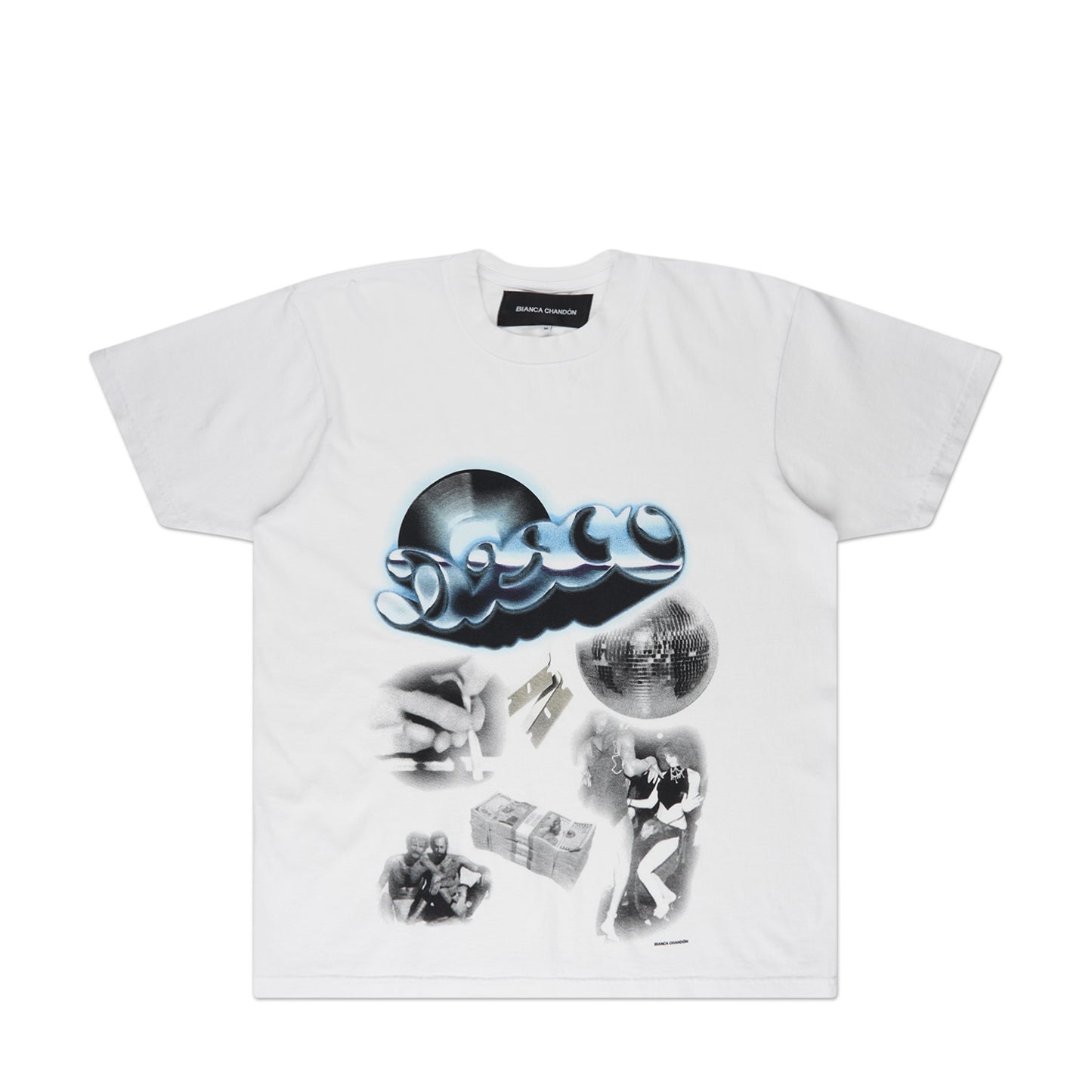 bianca chandôn disco years t-shirt (white) - a.plus