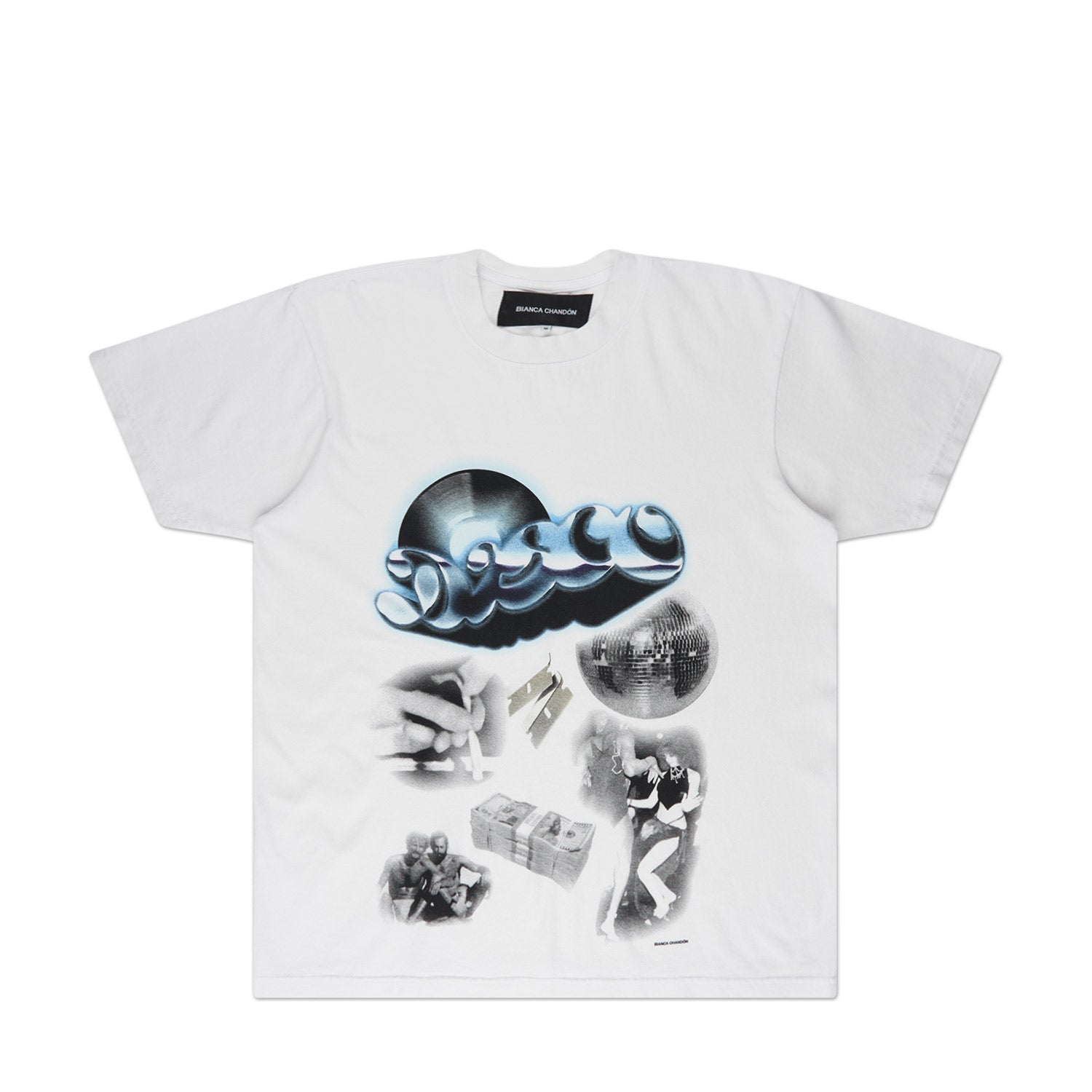 bianca chandôn disco years t-shirt (white) - a.plus