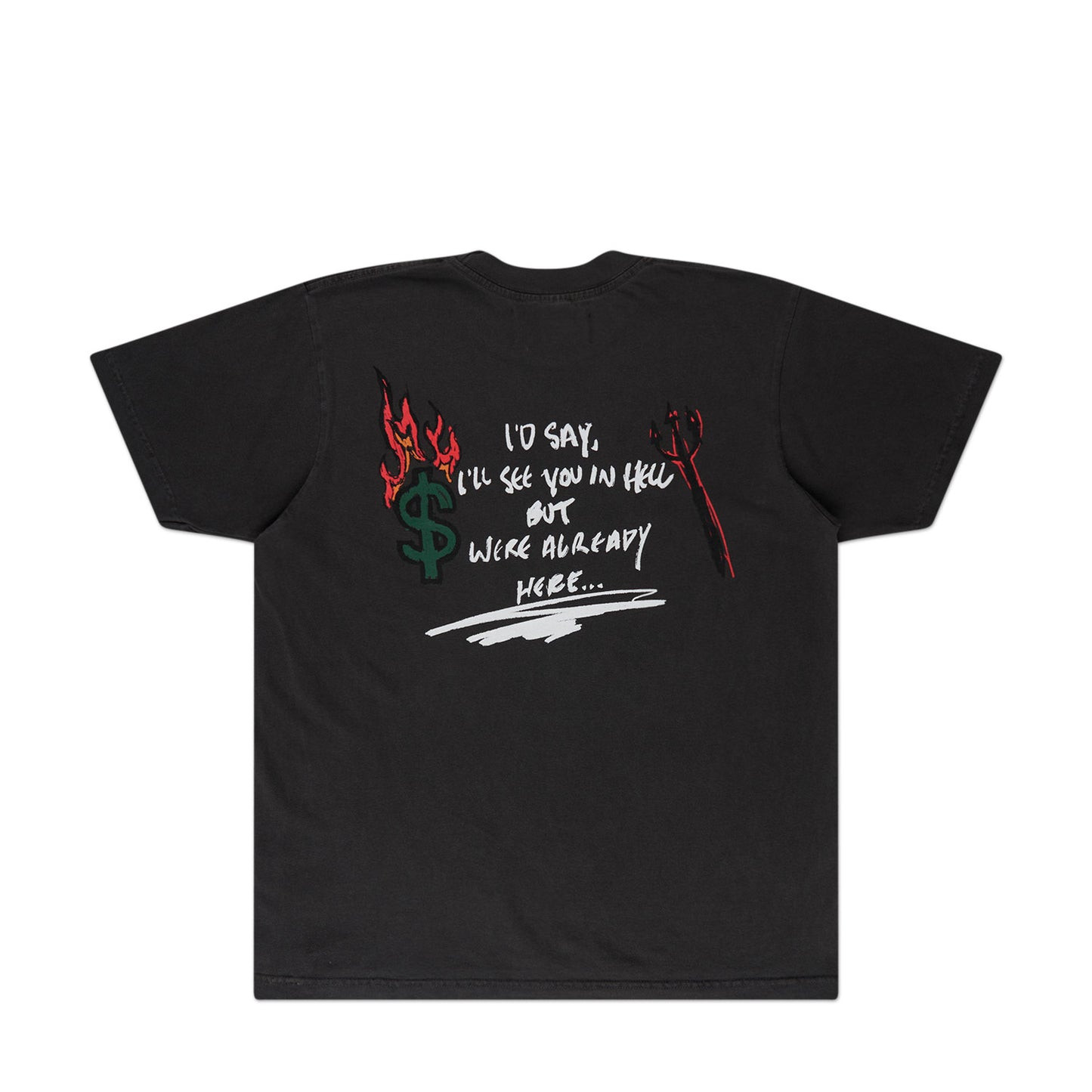 bianca chandôn hello hell t-shirt (grey) - a.plus