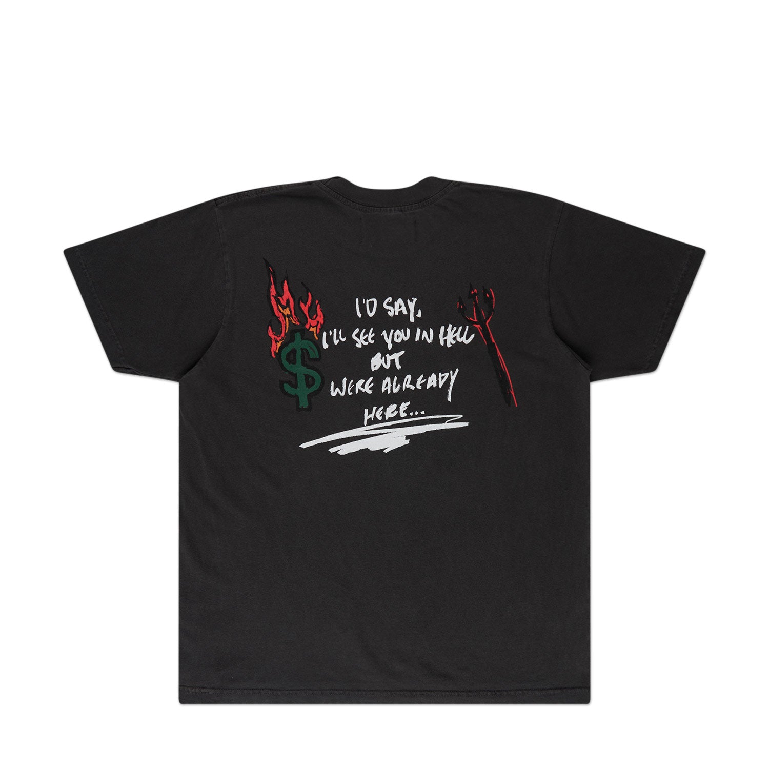 bianca chandôn hello hell t-shirt (grey) - a.plus