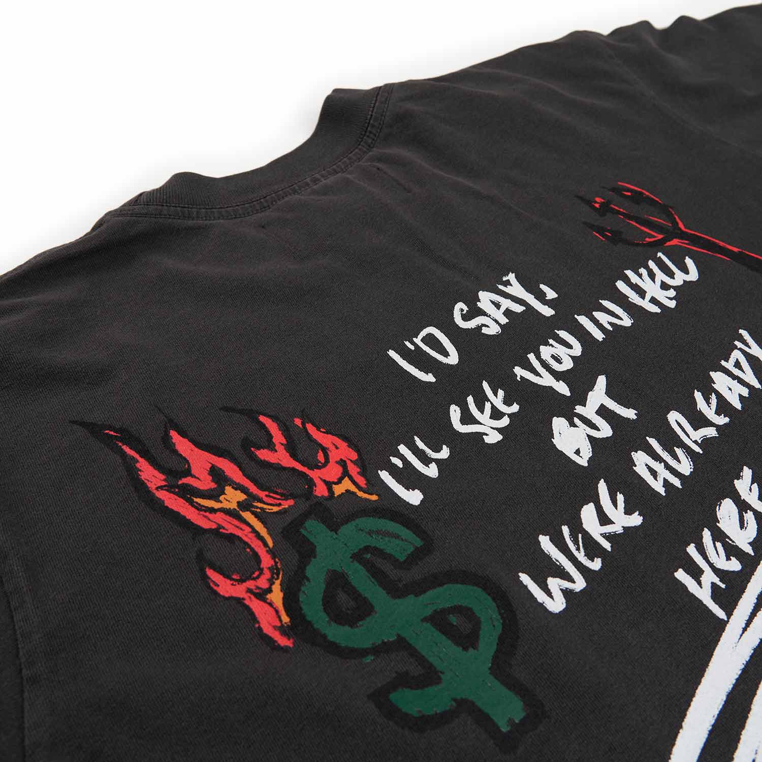 bianca chandôn hello hell t-shirt (grey) - a.plus