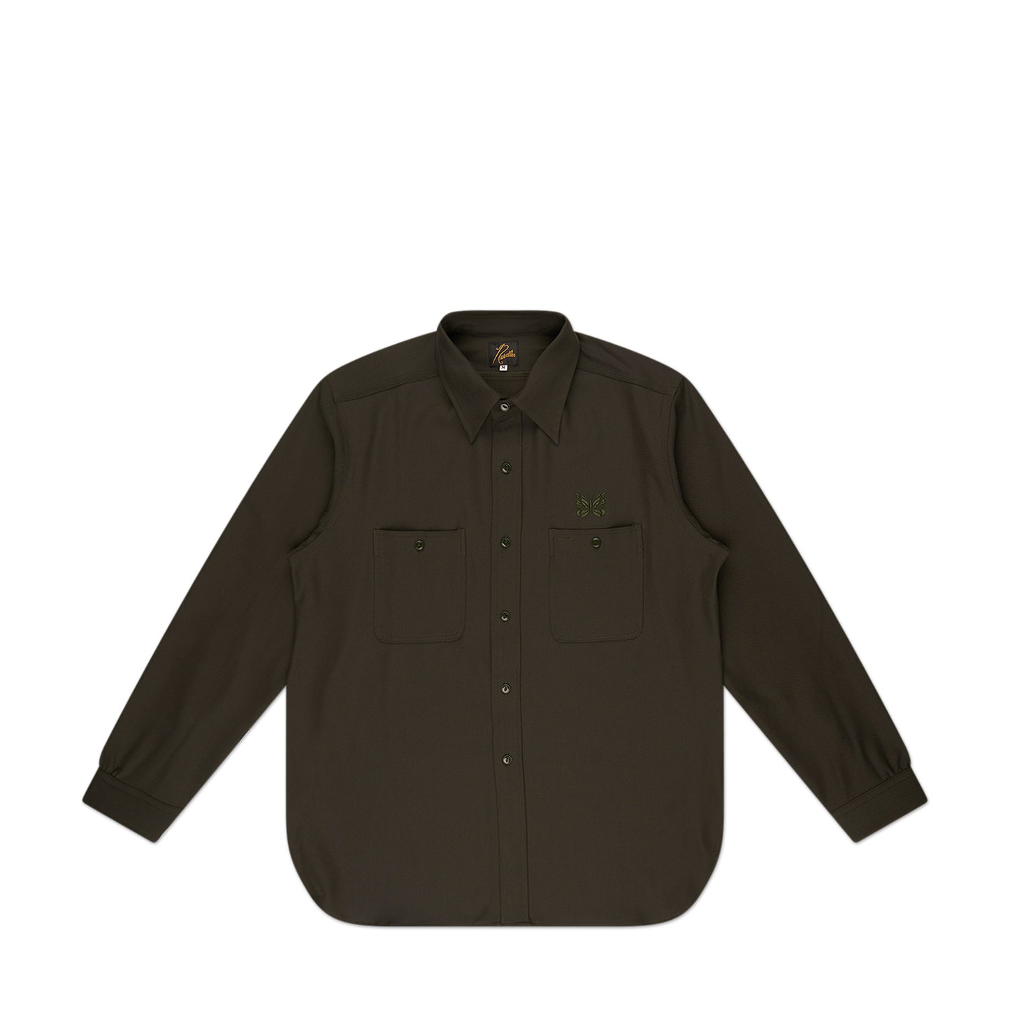 needles work shirt (green) - a.plus