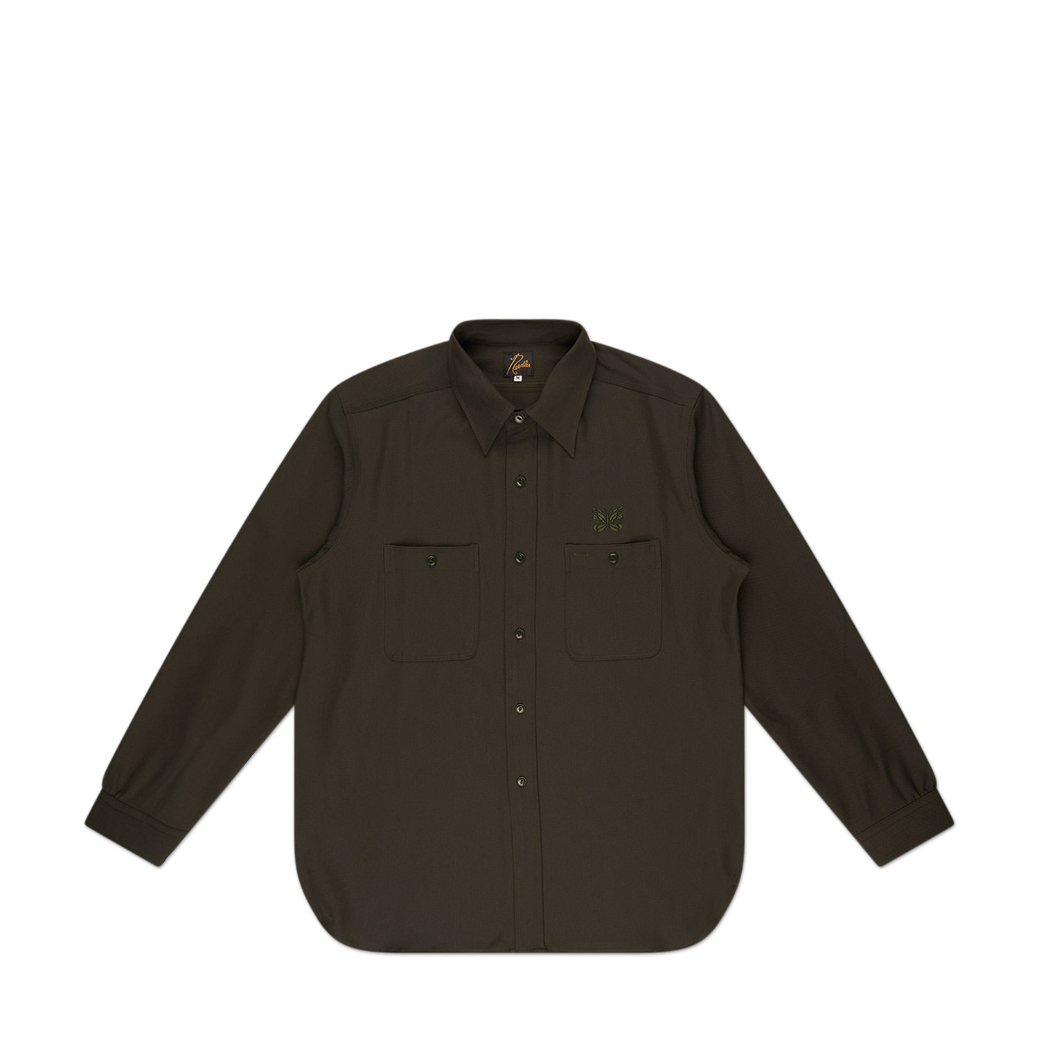 needles work shirt (green) - a.plus