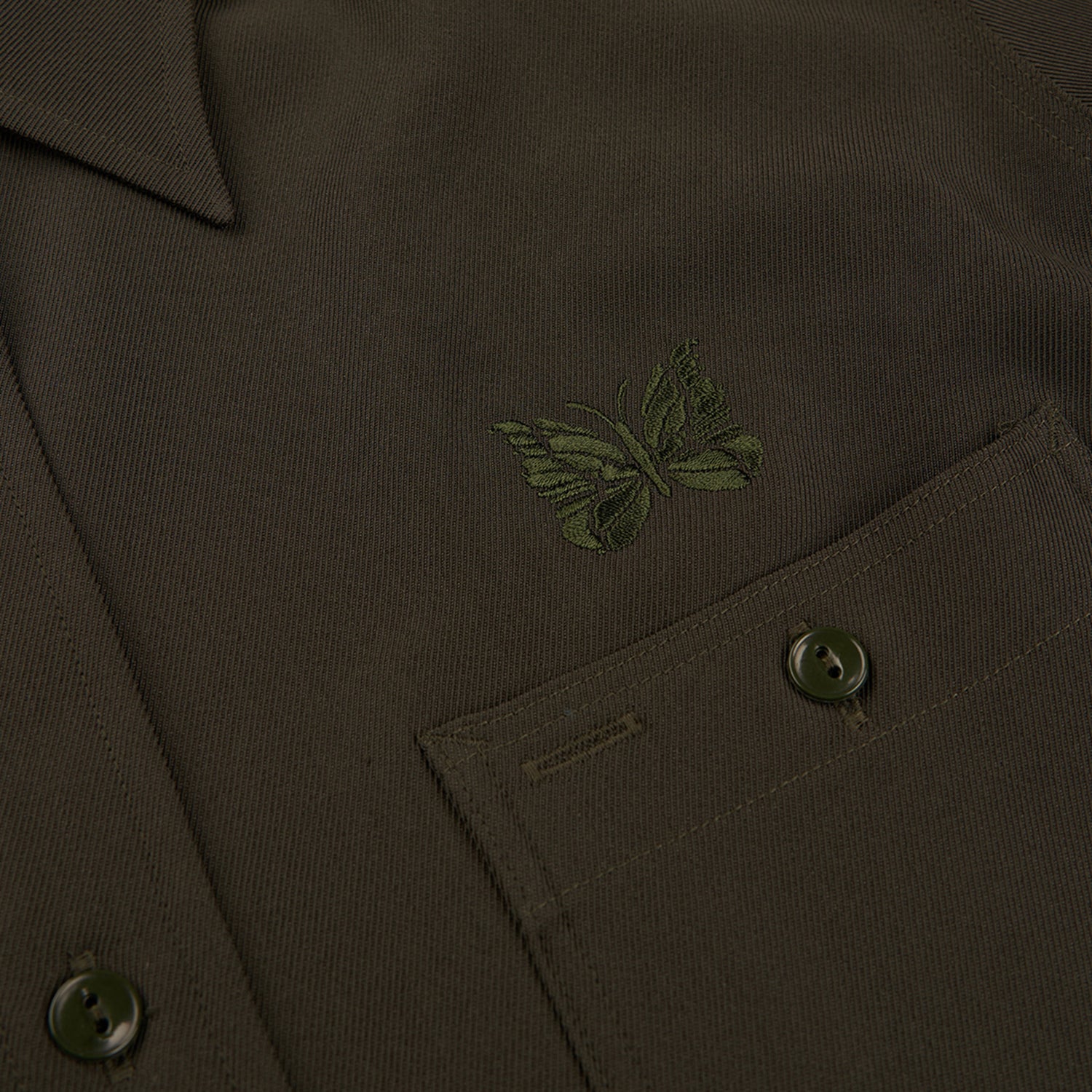 needles work shirt (green) - a.plus