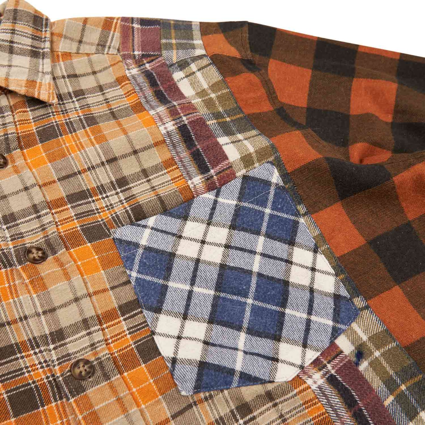needles rebuild by needles 7 cuts flannel shirt (multi) - a.plus