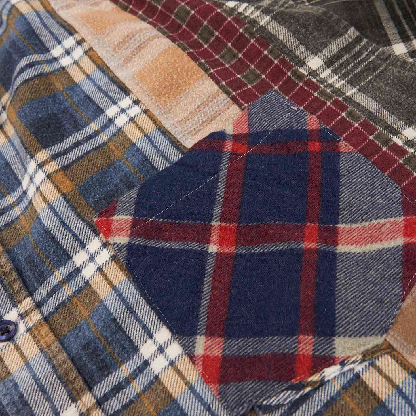 needles rebuild by needles 7 cuts flannel shirt (multi) - a.plus