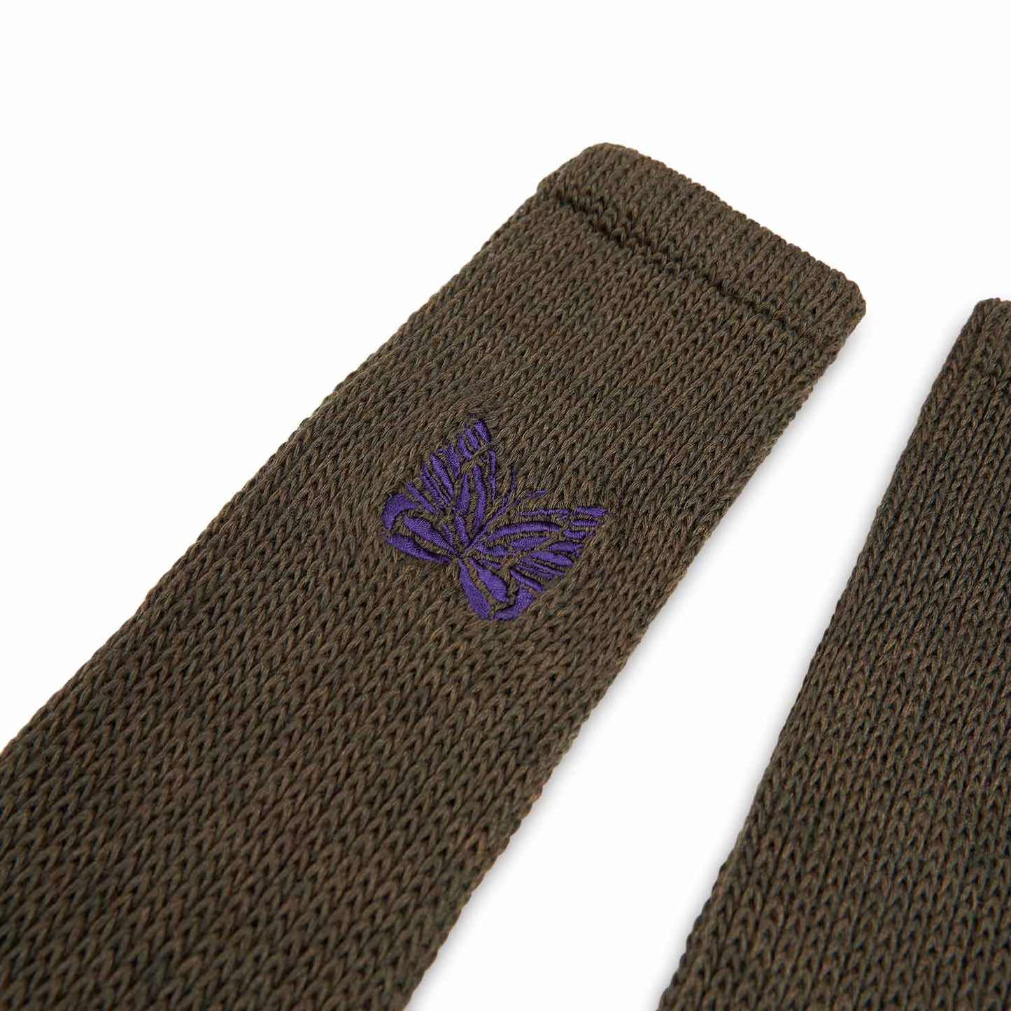 needles pile socks (olive) - a.plus