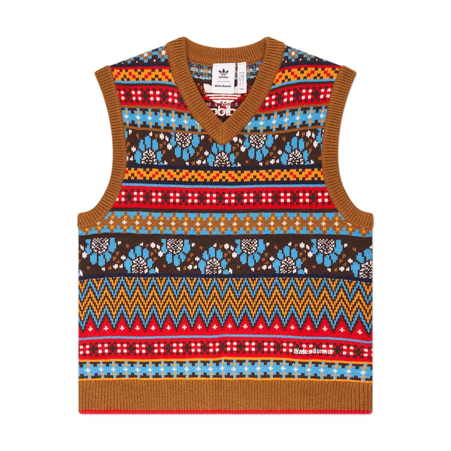 adidas x wales bonner knit vest (multi) - a.plus