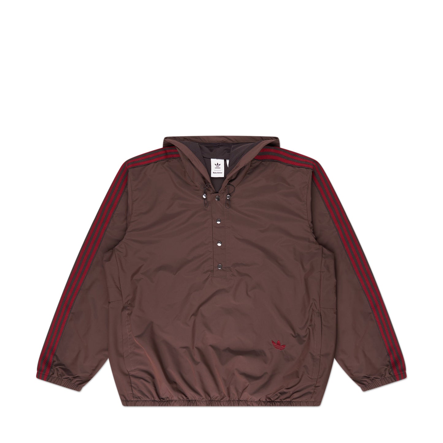 adidas x wales bonner nylon anorak (brown) - a.plus