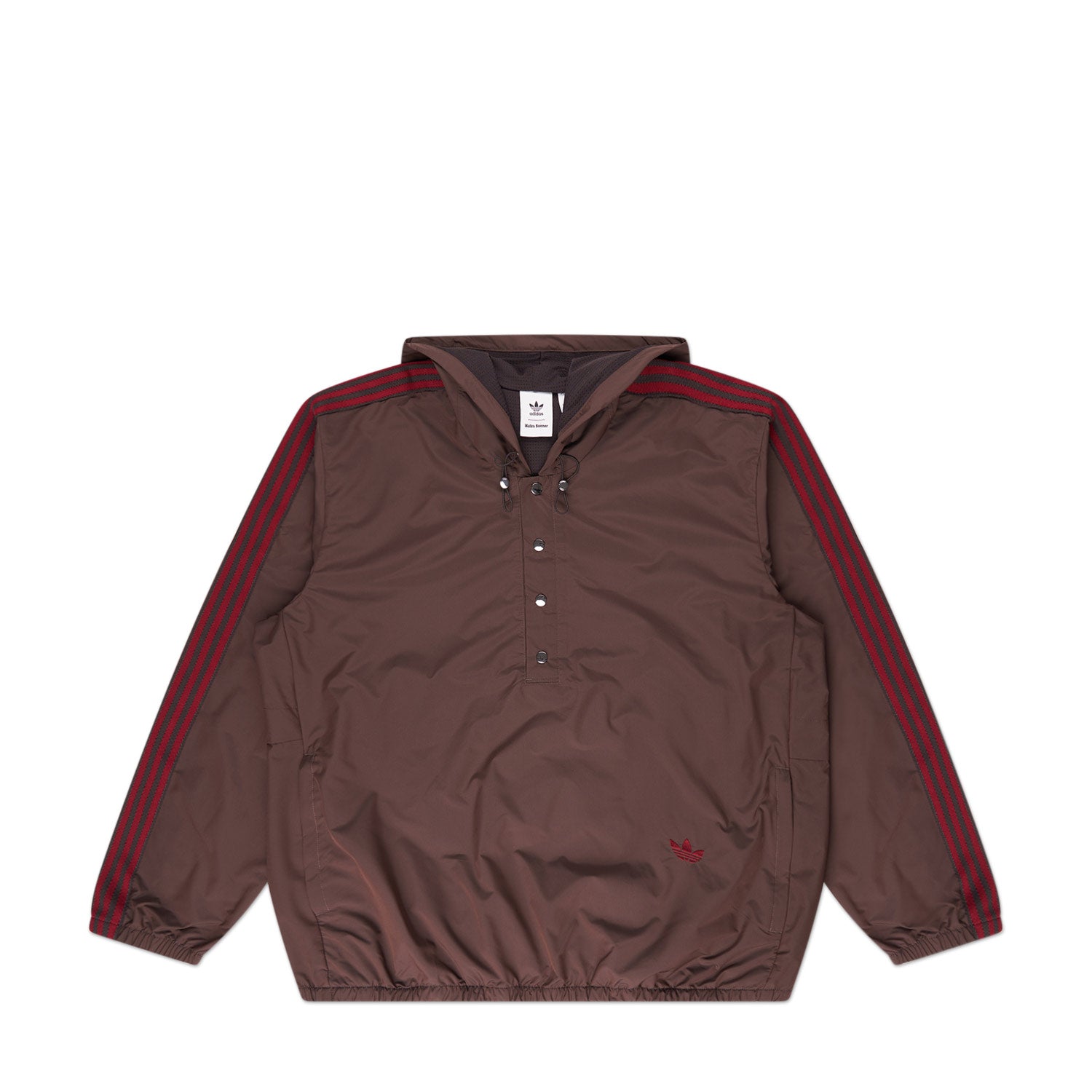 adidas x wales bonner nylon anorak (brown) - a.plus