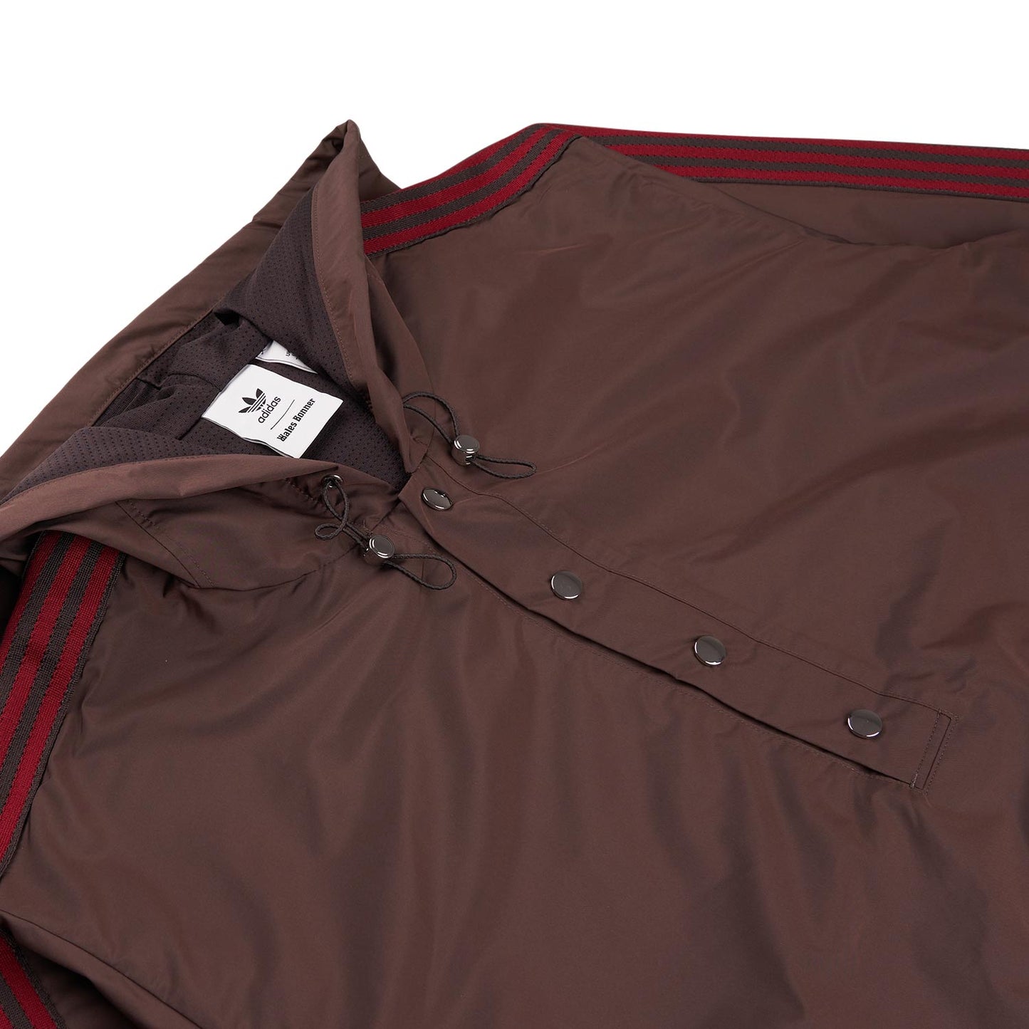 adidas x wales bonner nylon anorak (brown) - a.plus