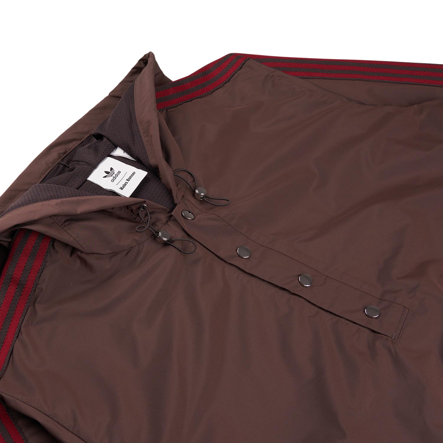 adidas x wales bonner nylon anorak (brown) - a.plus