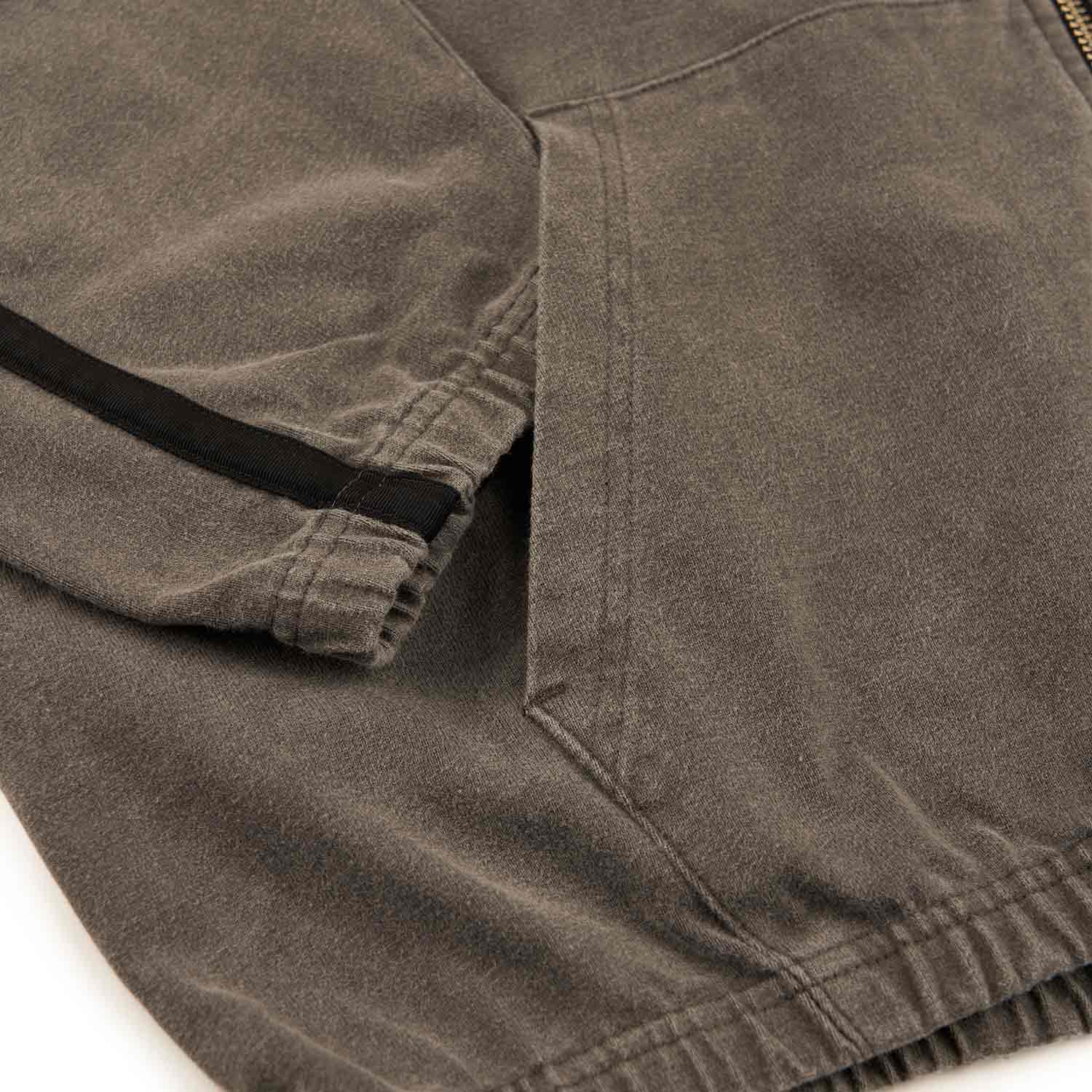 cav empt overdye taped light zip hoodie (charcoal) - a.plus