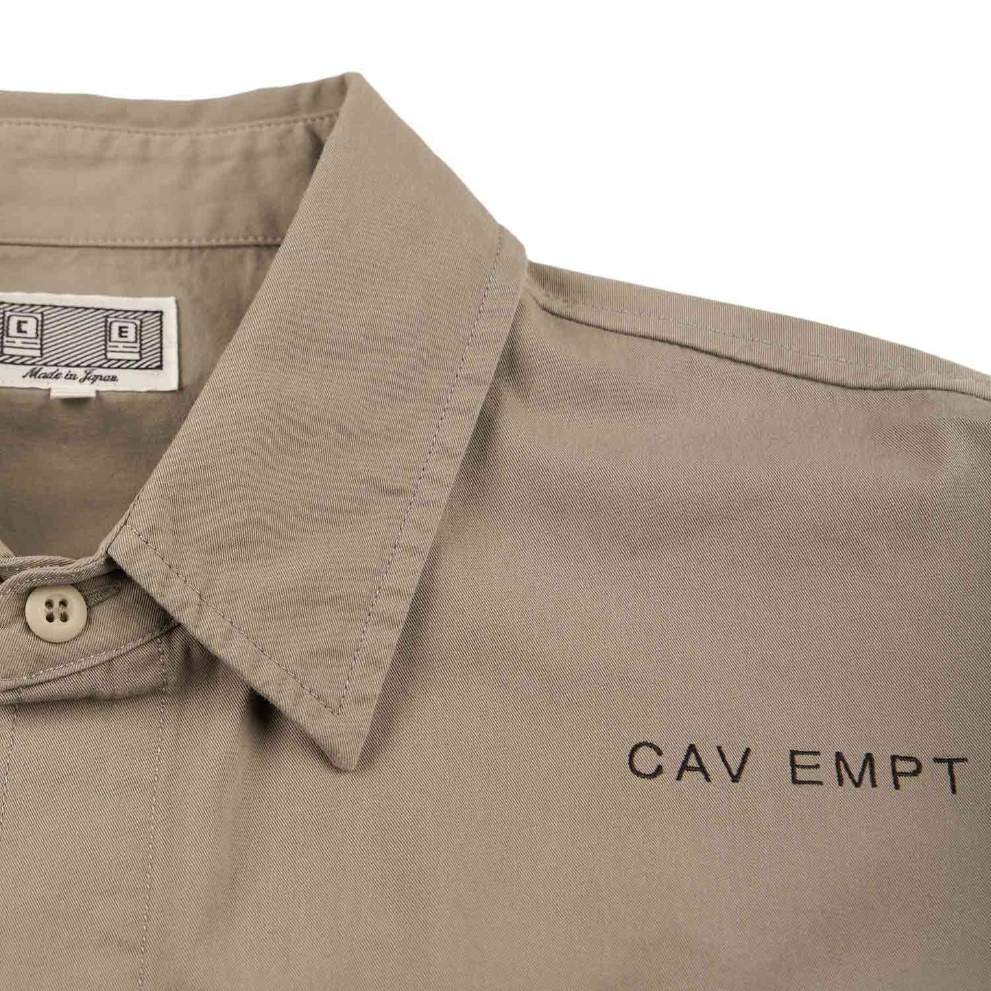 cav empt cotton casual shirt (grey) - a.plus