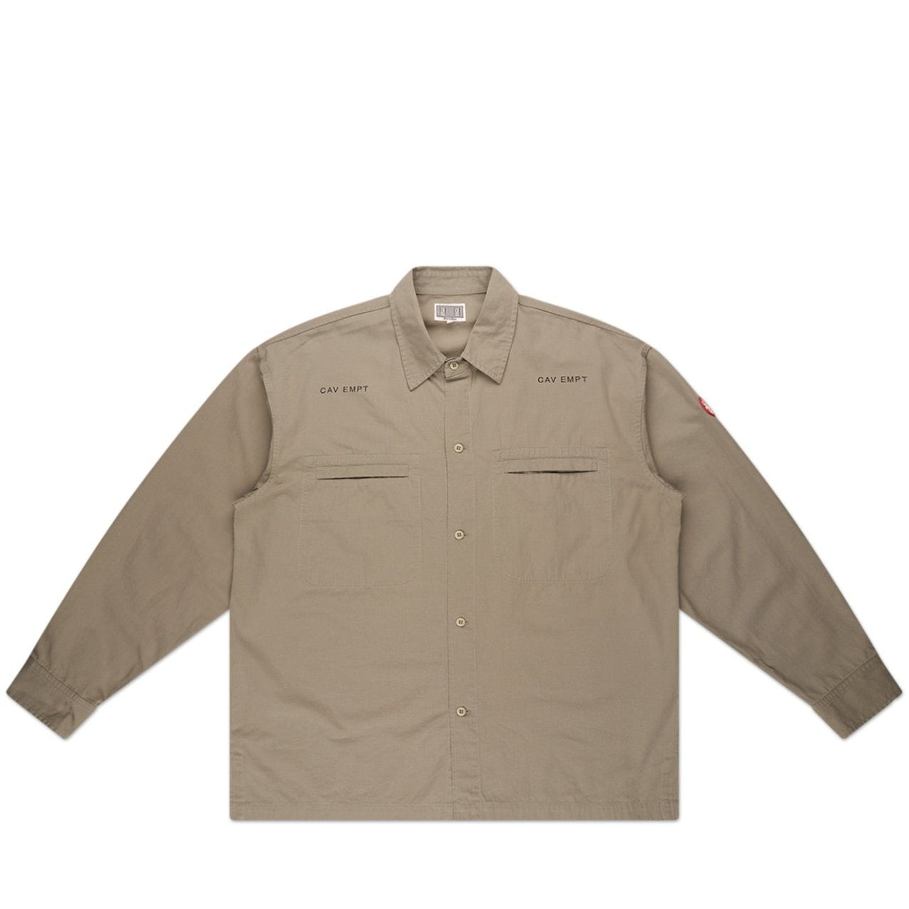 cav empt cotton casual shirt (grey) - a.plus