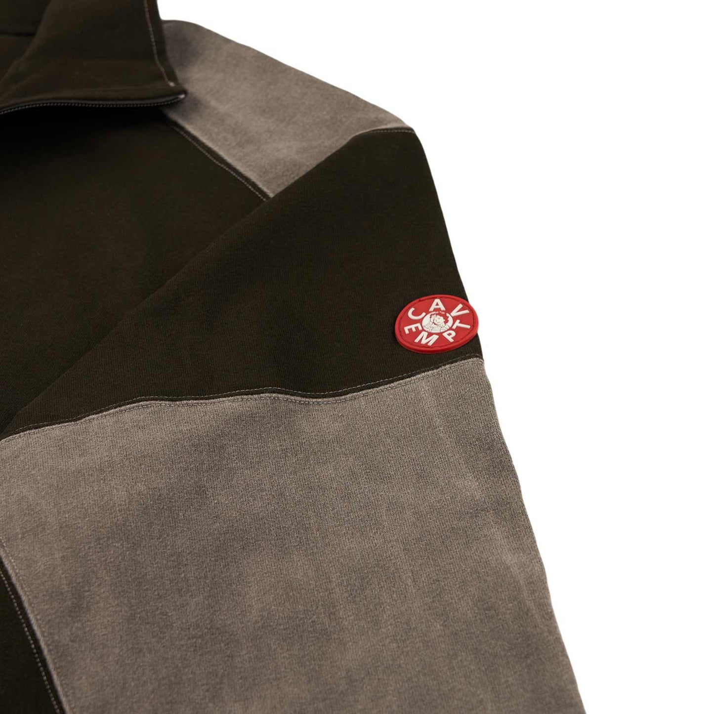 cav empt overdye panaled light zip (black) - a.plus