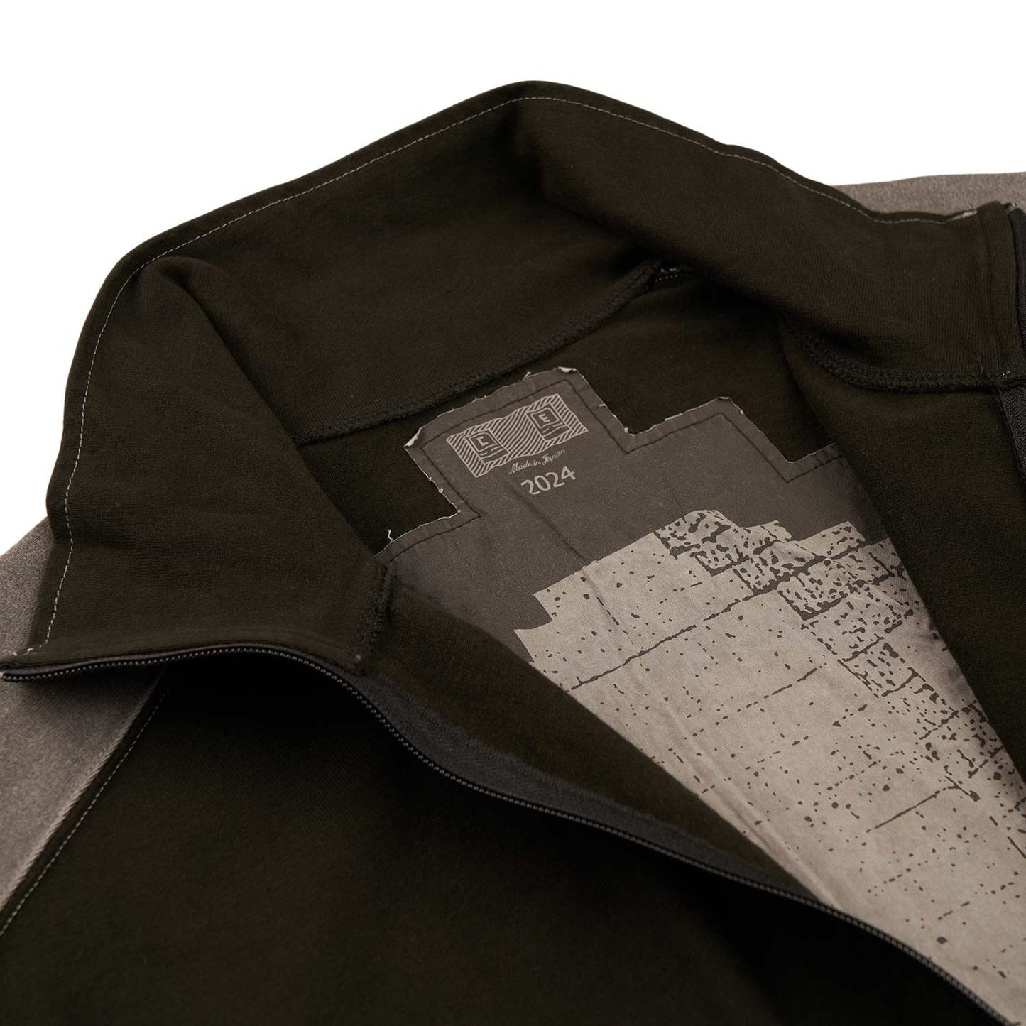 cav empt overdye panaled light zip (black) - a.plus