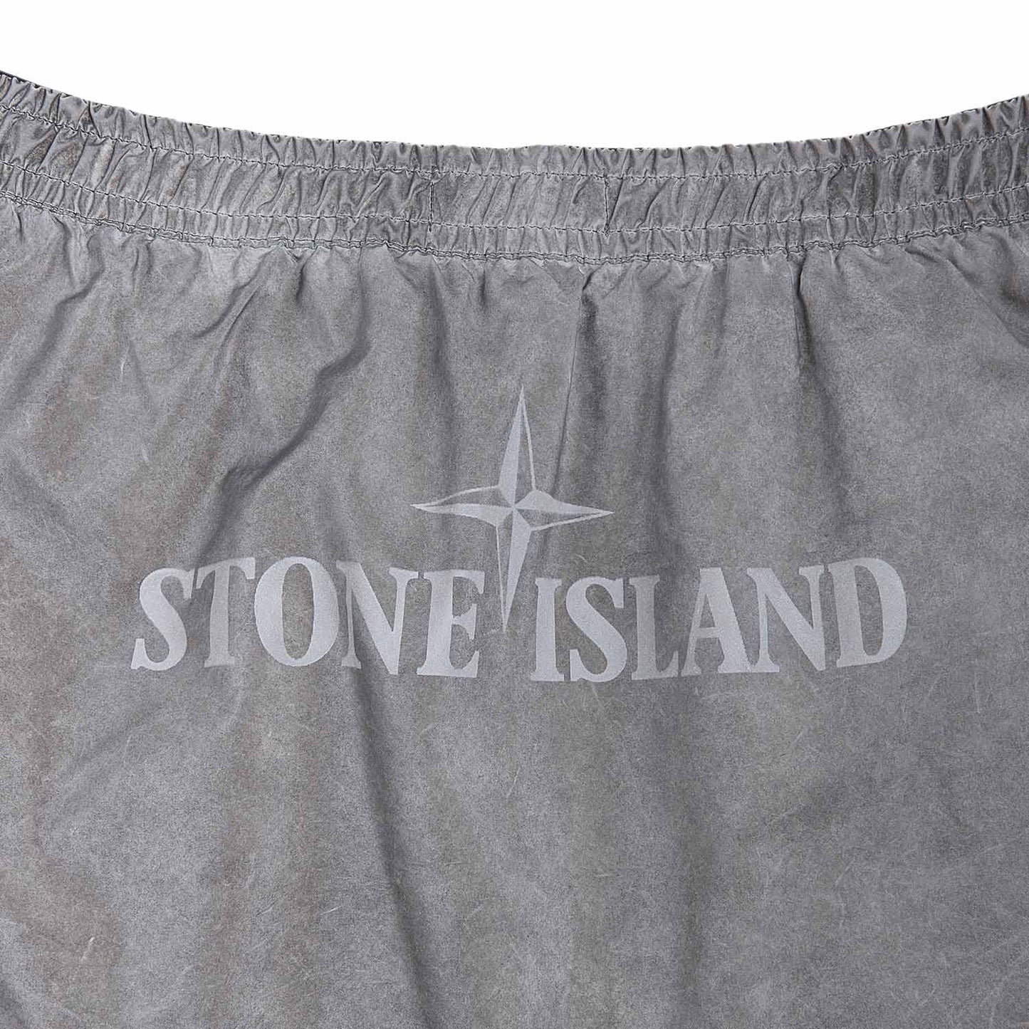 stone island plated reflective shorts (dark grey)