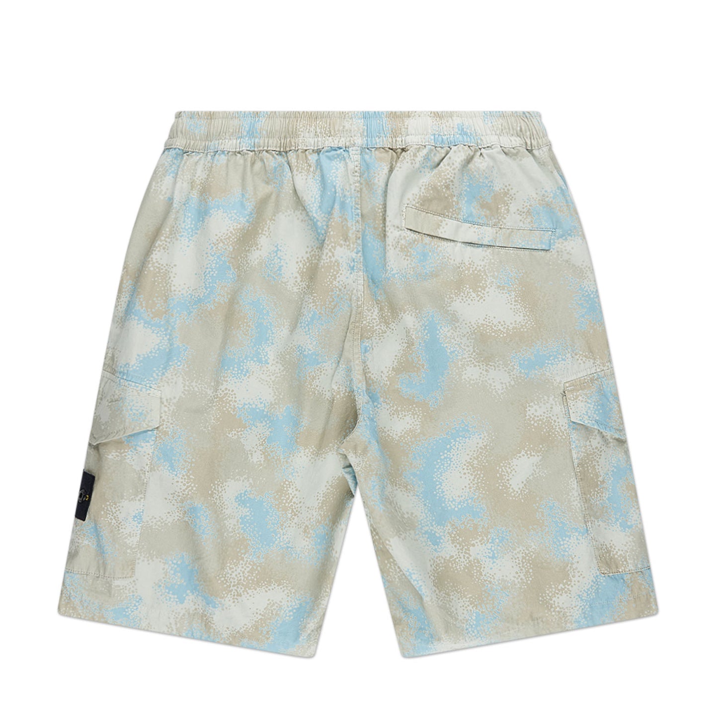 stone island camo devoré shorts (beige / grey)
