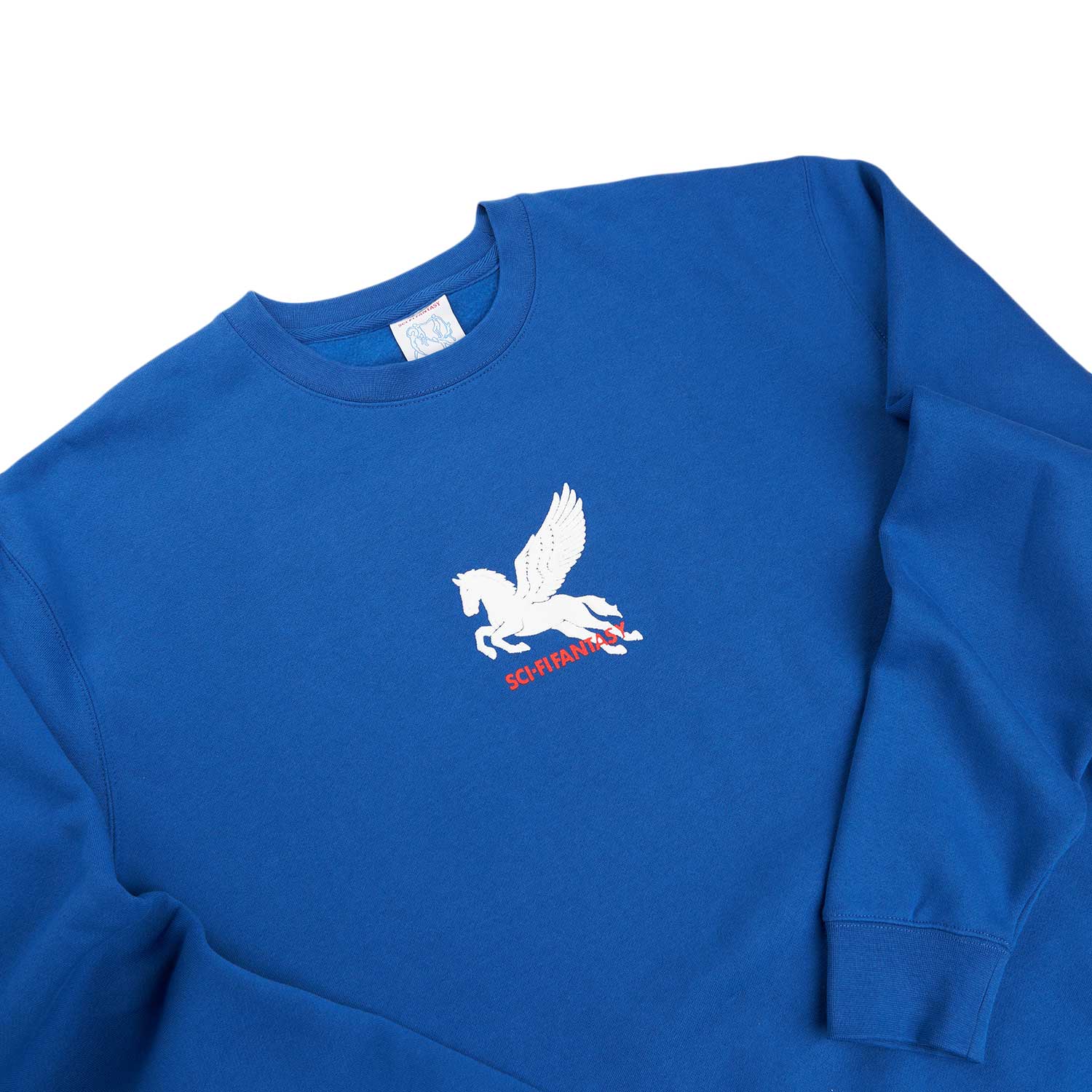 sci-fi fantasy pegasus crewneck (blue) - a.plus