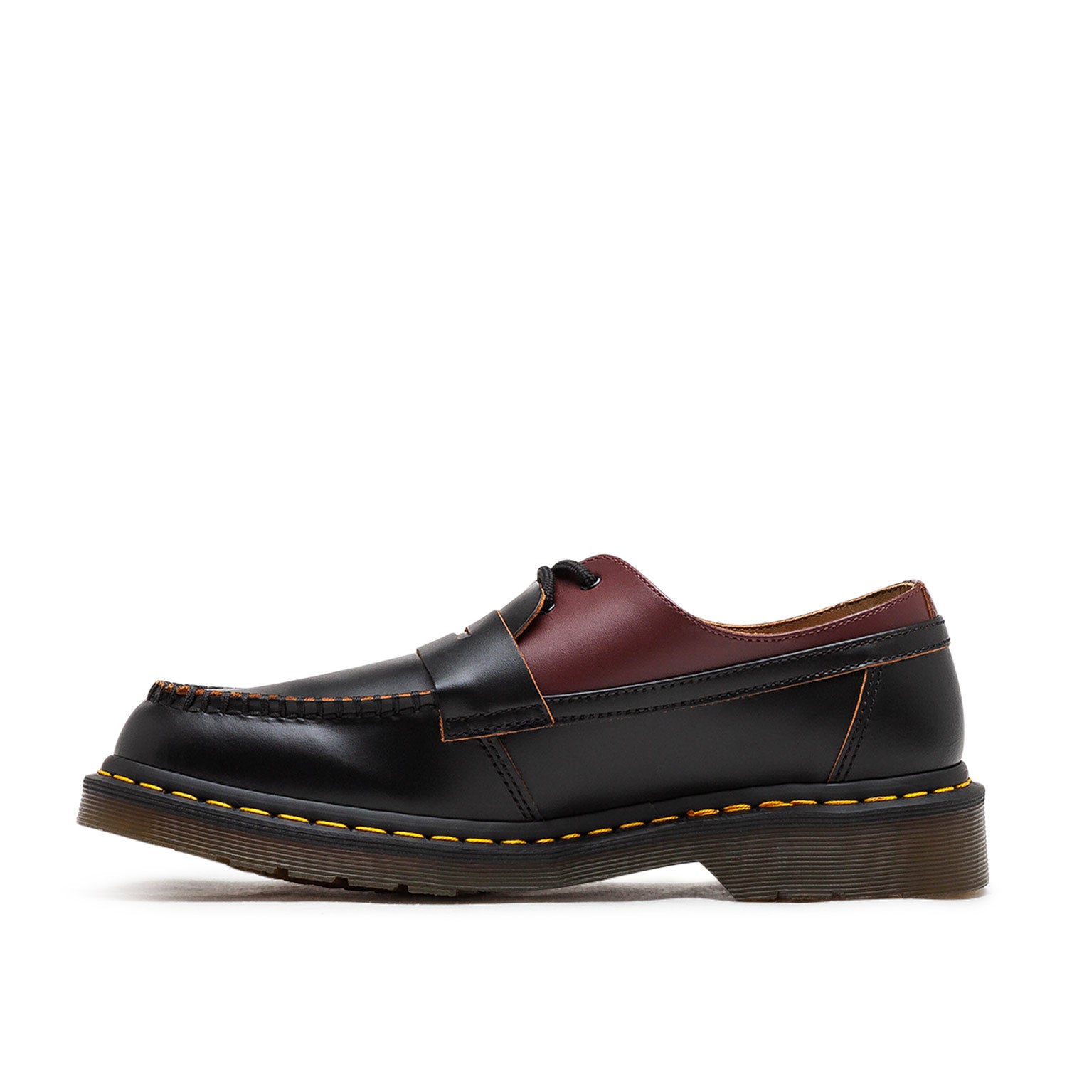 dr martens x mm6 1461 penton mashup (black / red) - a.plus