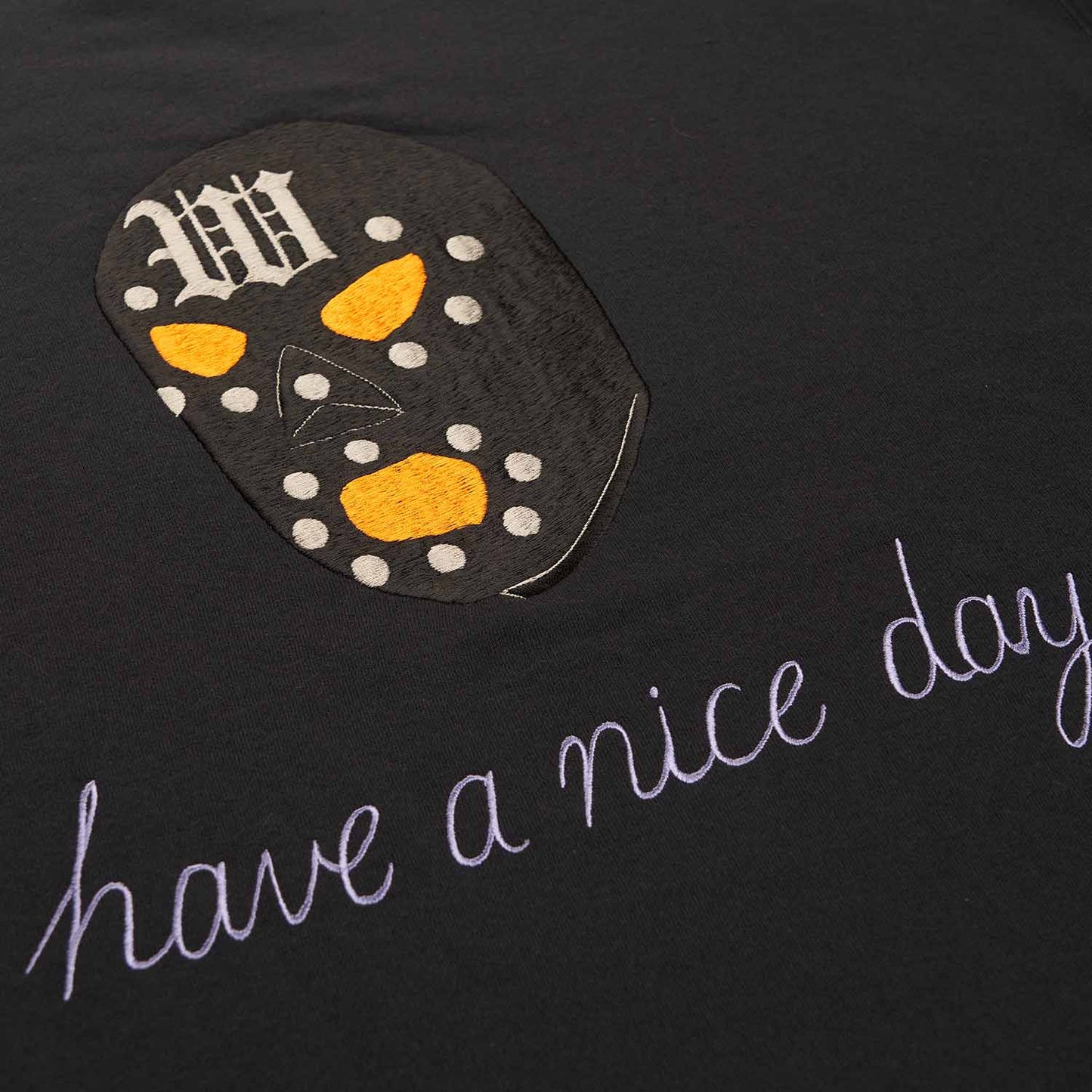 wacko maria crew neck sweat shirt type-1 (black) - a.plus