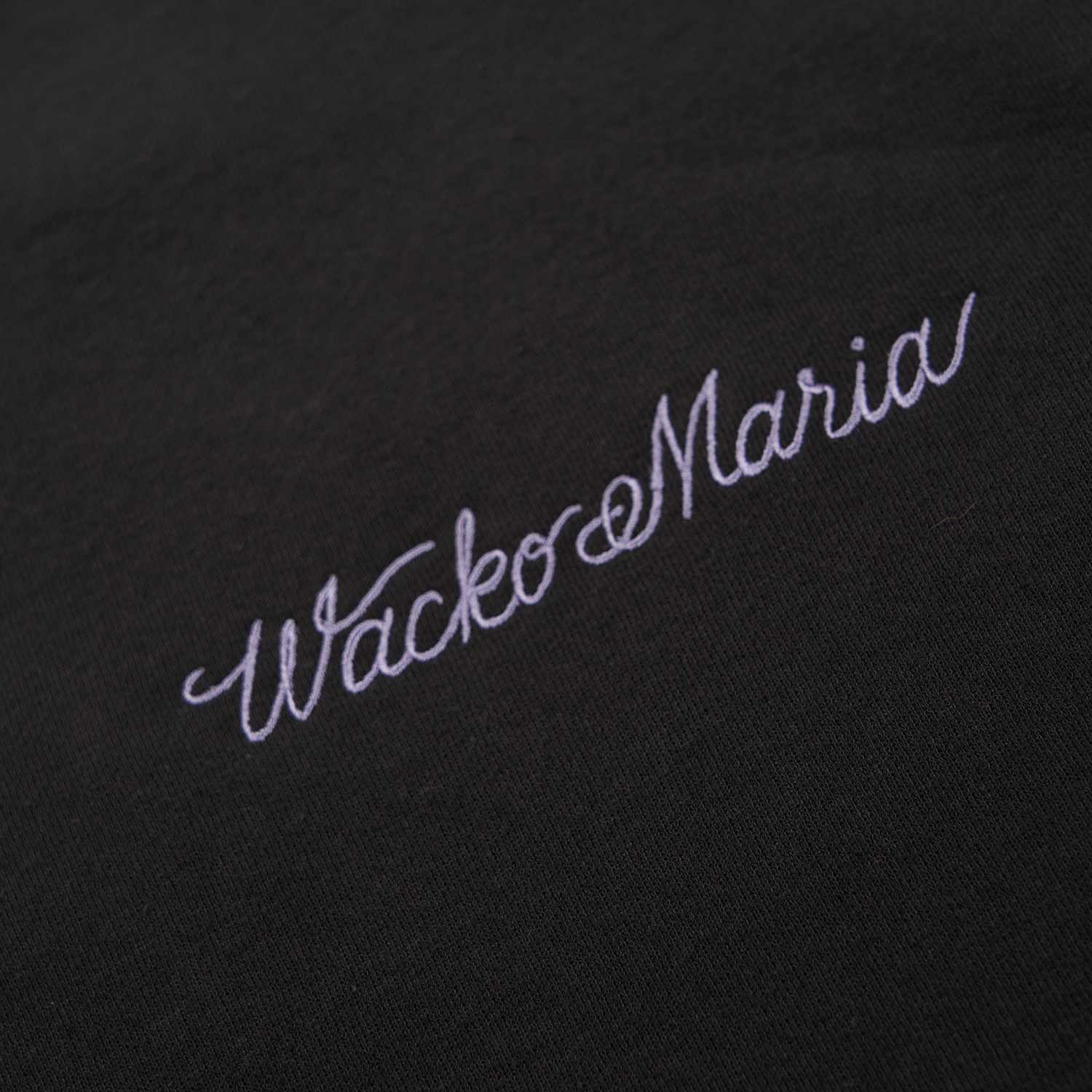 wacko maria crew neck sweat shirt type-1 (black) - a.plus
