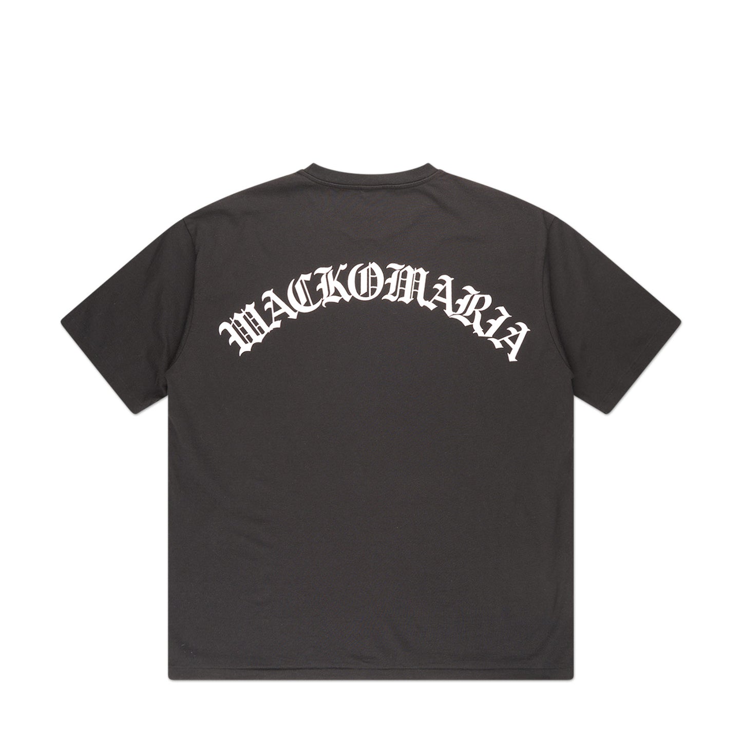 wacko maria washed heavy weight crew neck t-shirt type-2 (black) - a.plus