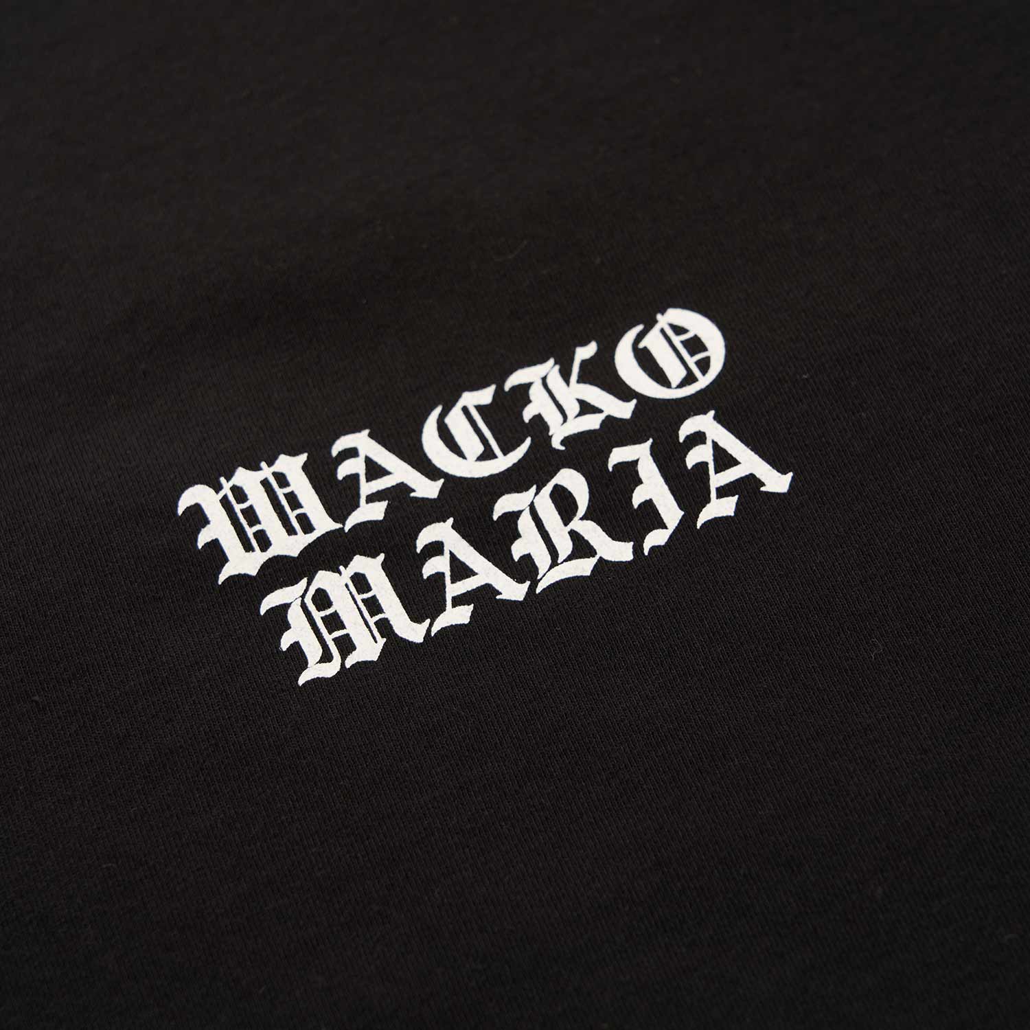 wacko maria washed heavy weight crew neck t-shirt type-2 (black) - a.plus
