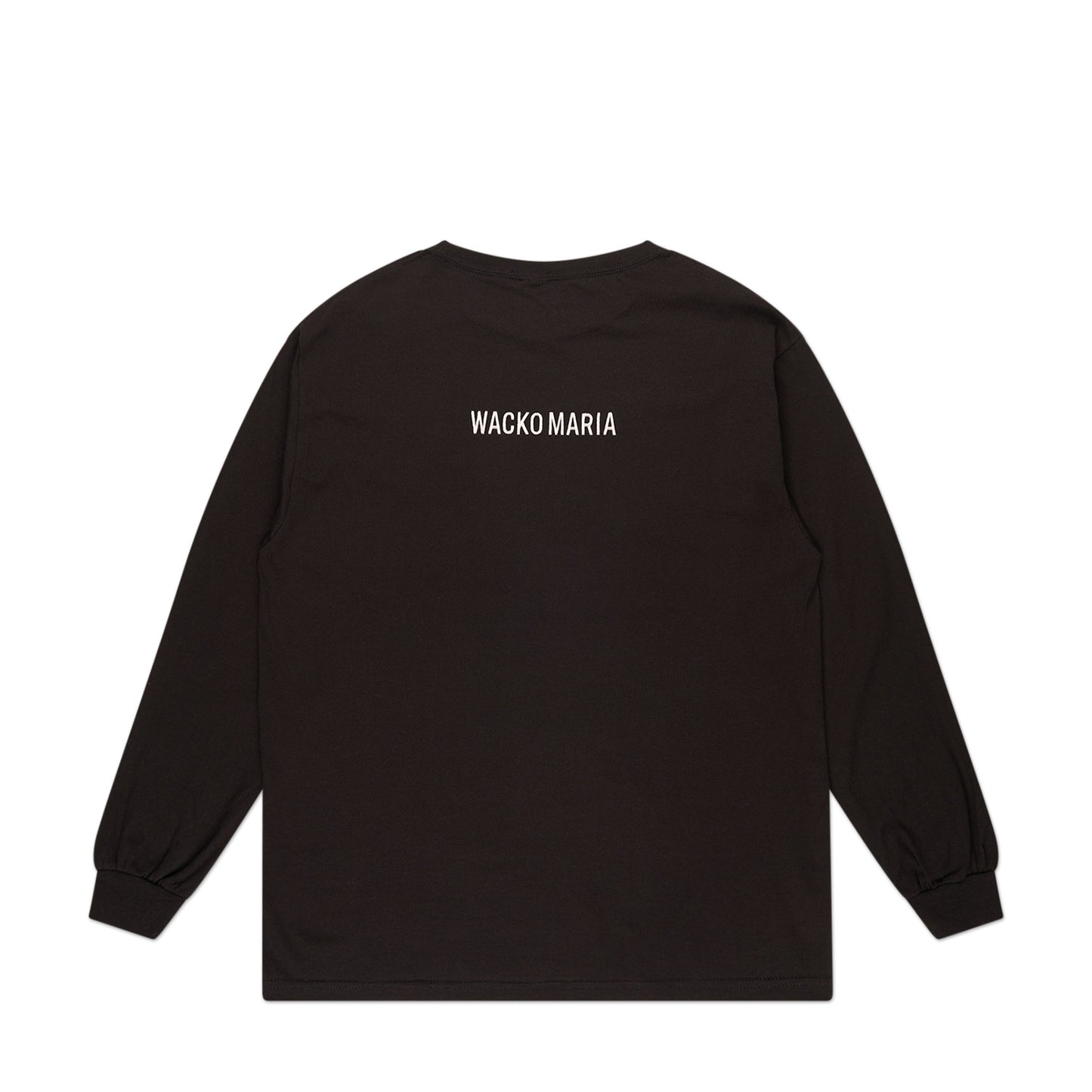 wacko maria x tim lehi crew neck long sleeve t-shirt type-1 (black) - a.plus