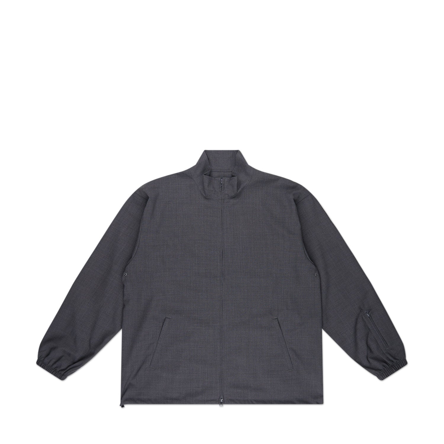 sophnet. wool tropical stand collar jacket (charcoal gray) - a.plus