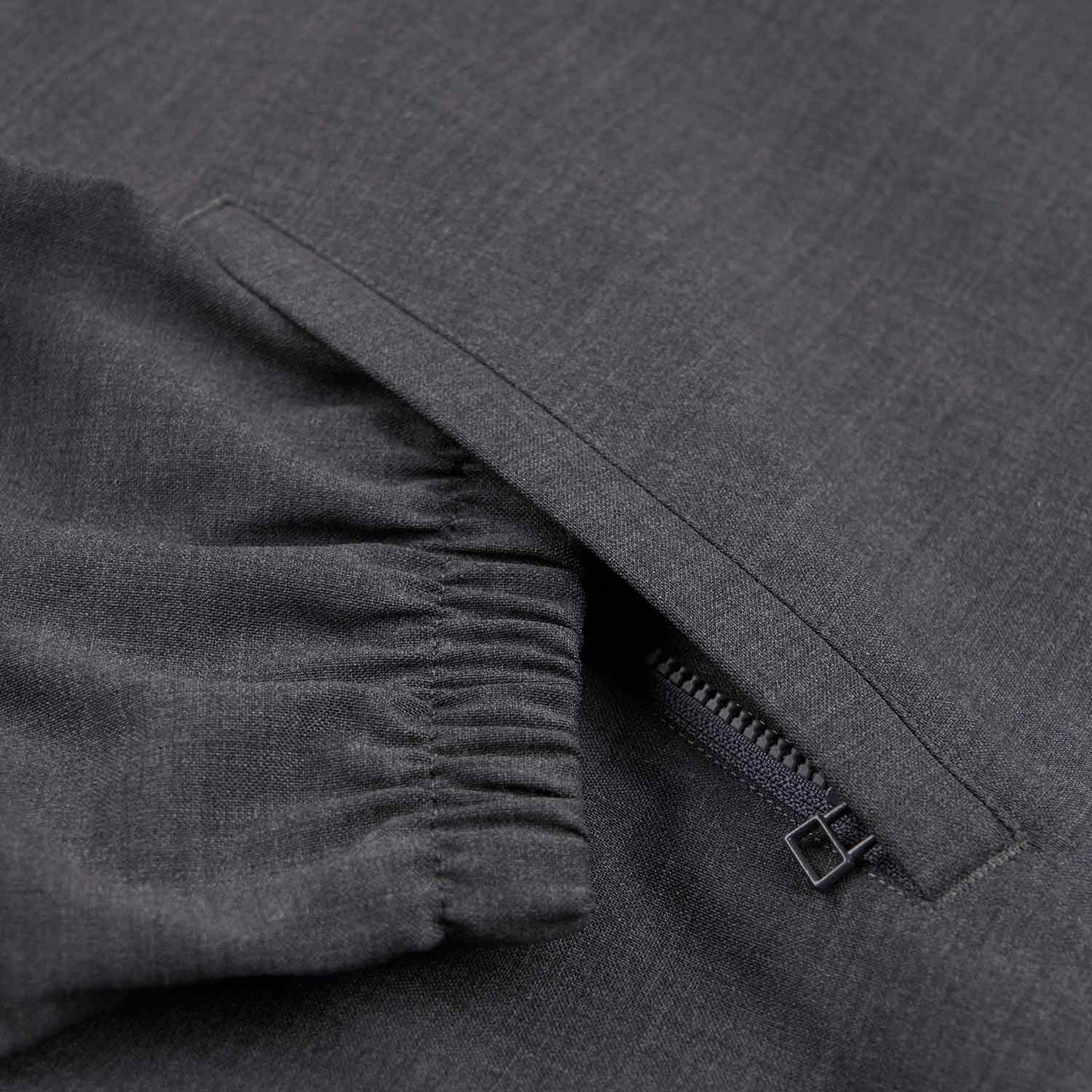 sophnet. wool tropical stand collar jacket (charcoal gray) - a.plus