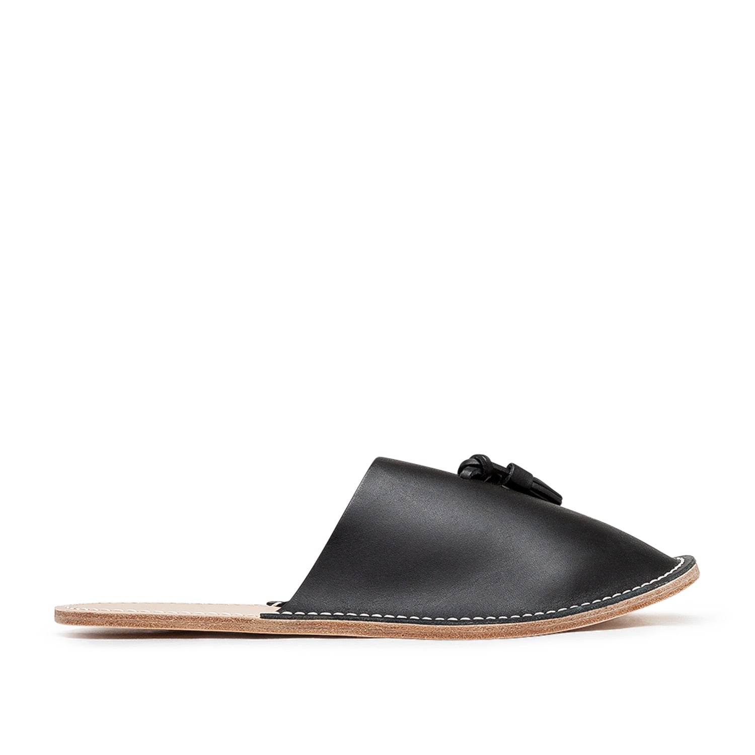 hender scheme leather slippers (black) - a.plus