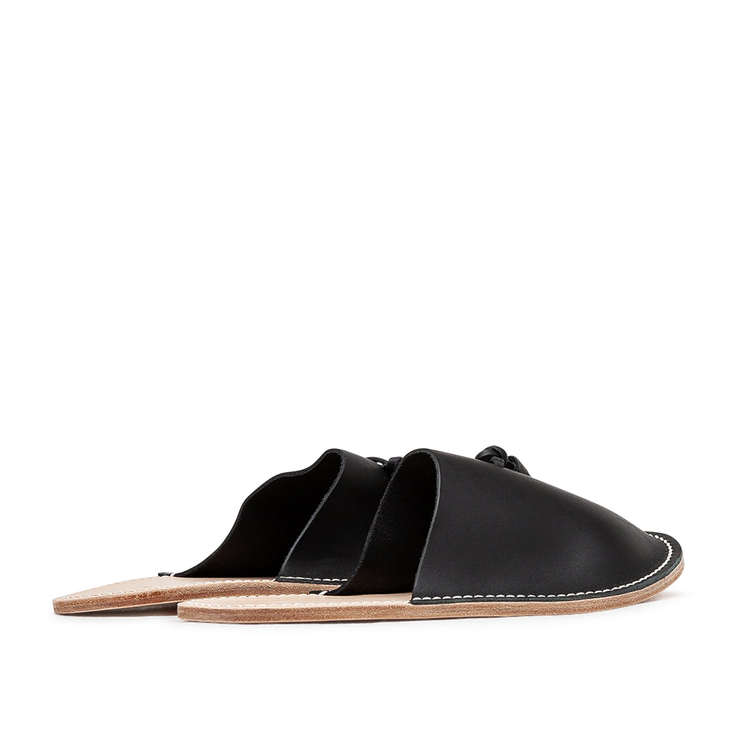 hender scheme leather slippers (black) - a.plus