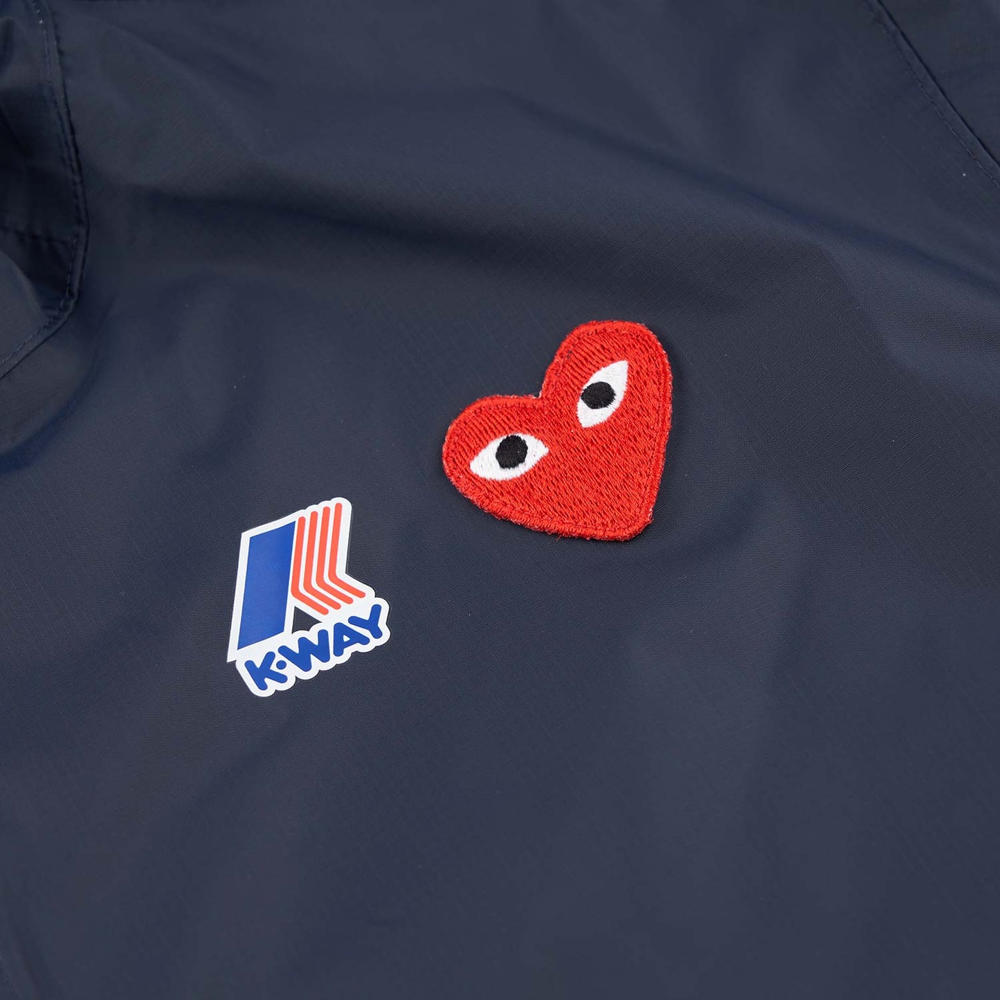Comme des Garçons Play K-WAY Le Vrai Zip Jacket (navy) - a.plus