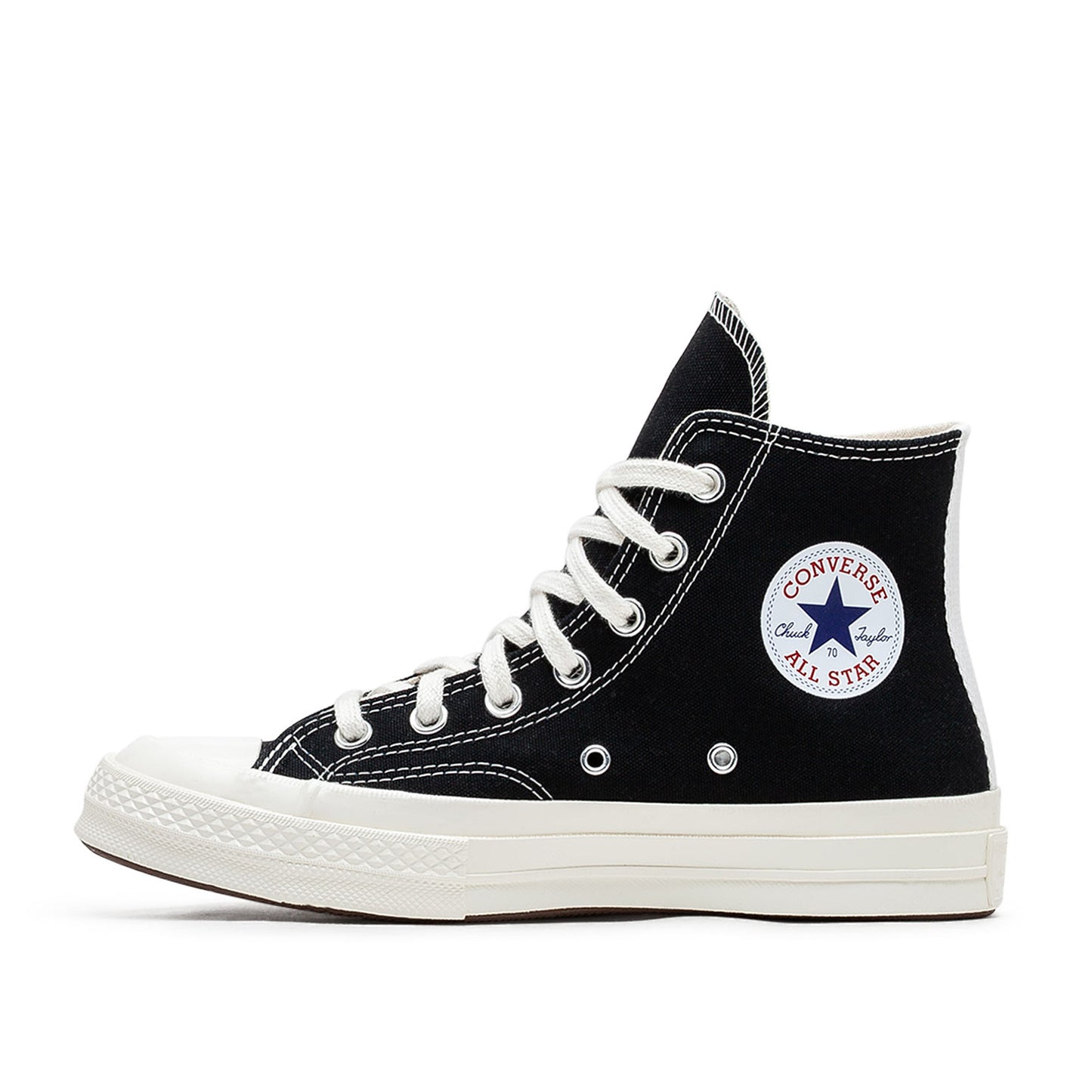 Converse x Comme des Garçons Chuck 70 Hi "Single Heart" (Black) - a.plus