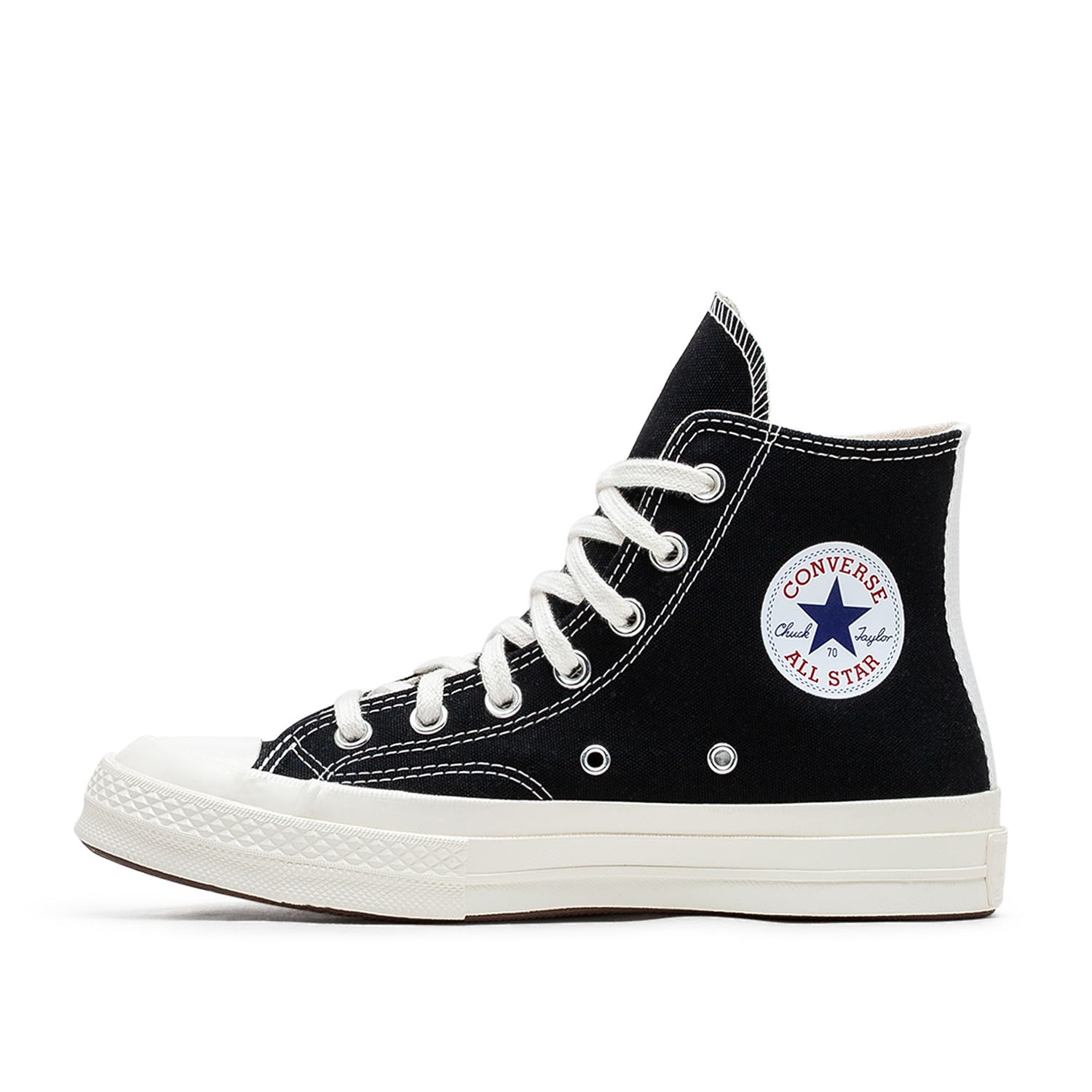 Converse x Comme des Garçons Chuck 70 Hi "Single Heart" (Black) - a.plus