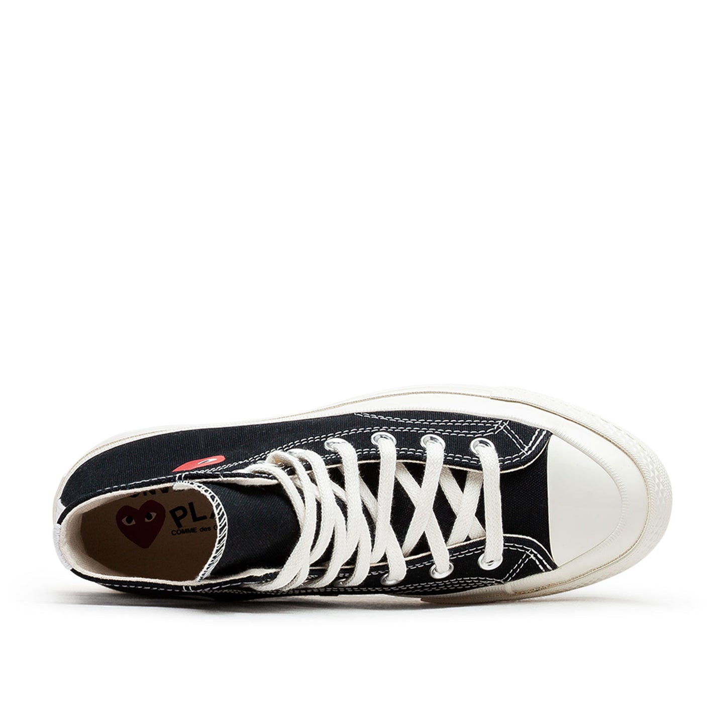 Converse x Comme des Garçons Chuck 70 Hi "Single Heart" (Black) - a.plus